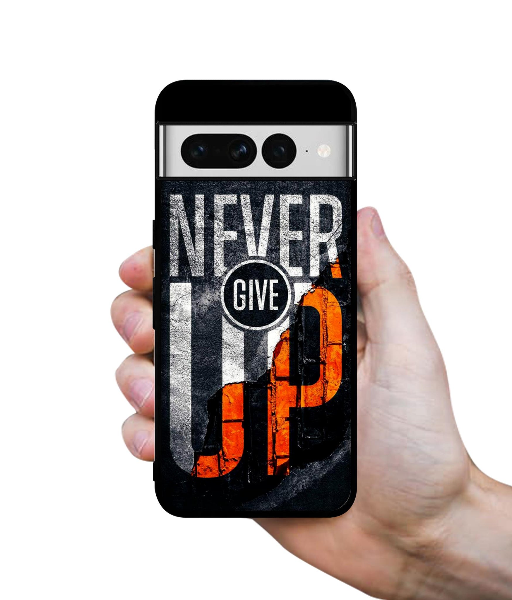 Never Give Up Designer 2D Printed Back Case Cover for Google Pixel 7 Pro 5G