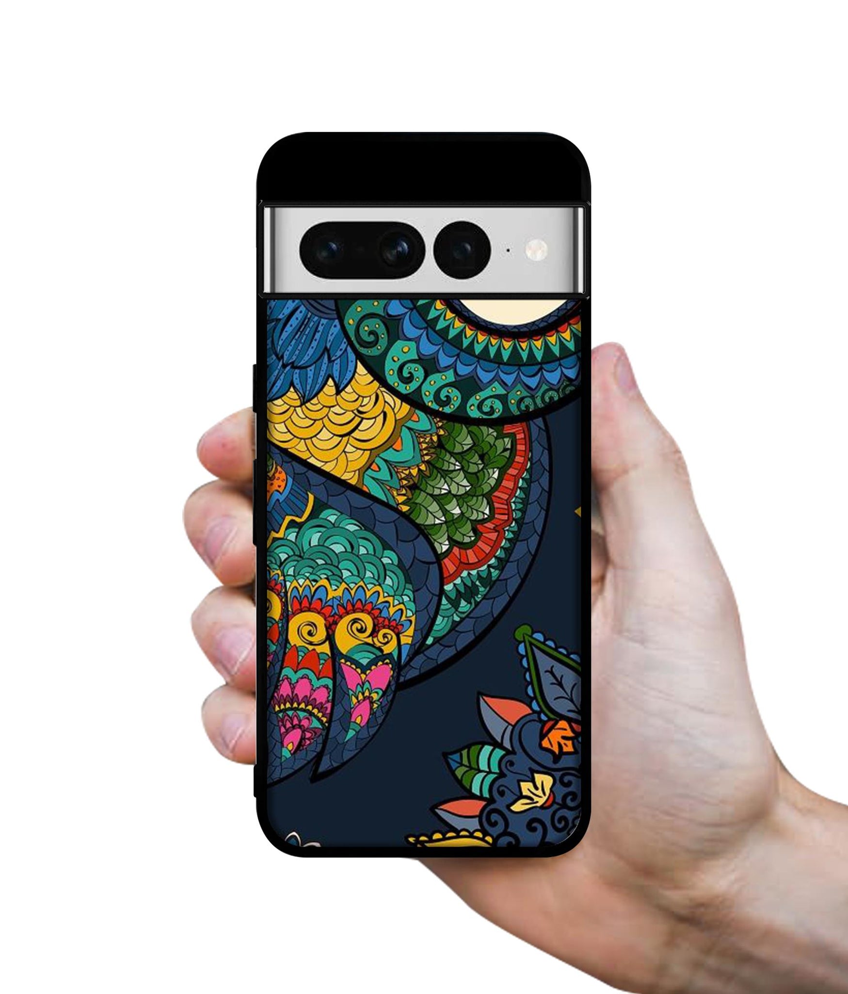 Owl Illustration Designer 2D Printed Back Case Cover for Google Pixel 7 Pro 5G