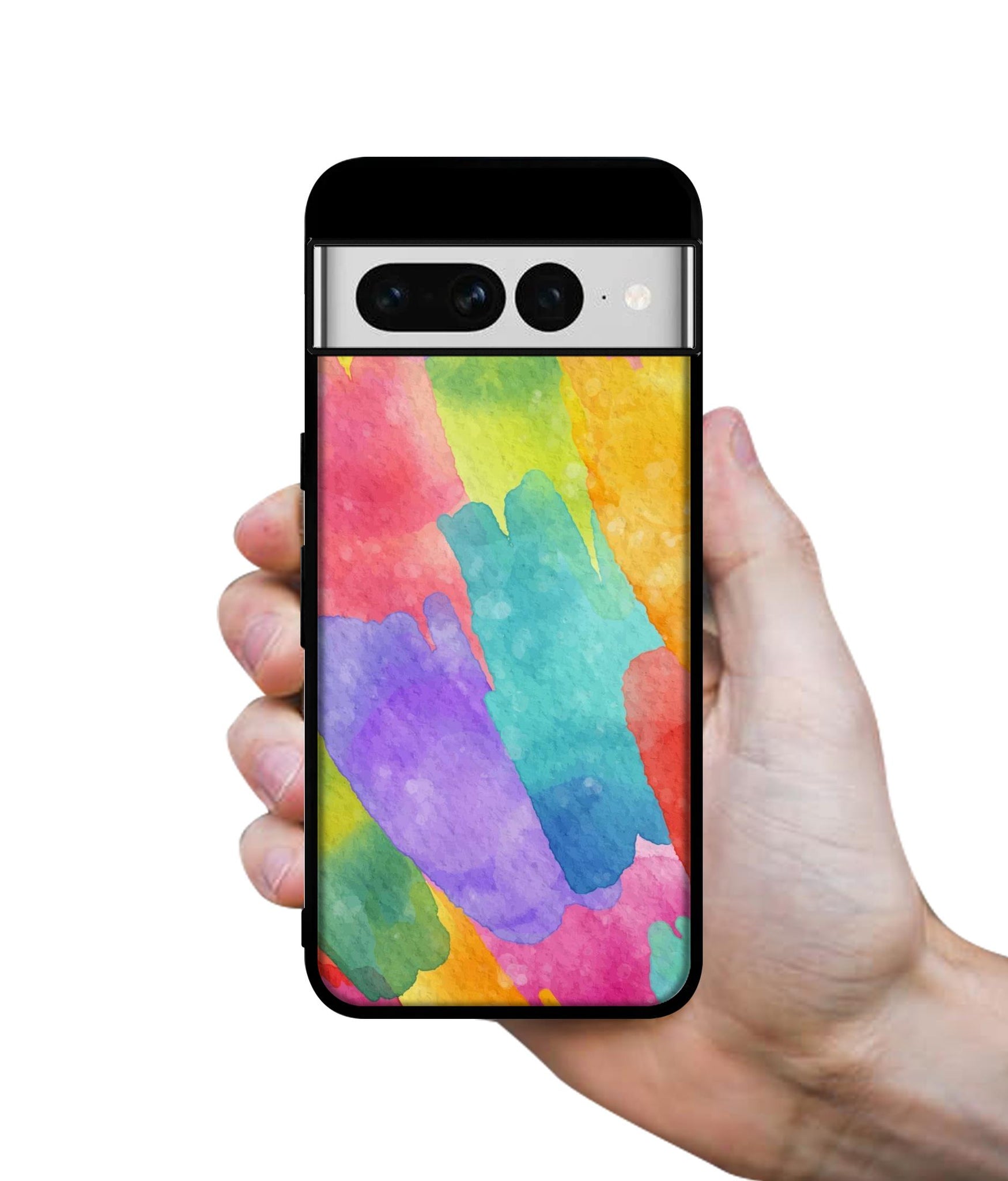 Water Paint Colorful Abstract Designer 2D Printed Back Case Cover for Google Pixel 7 Pro 5G
