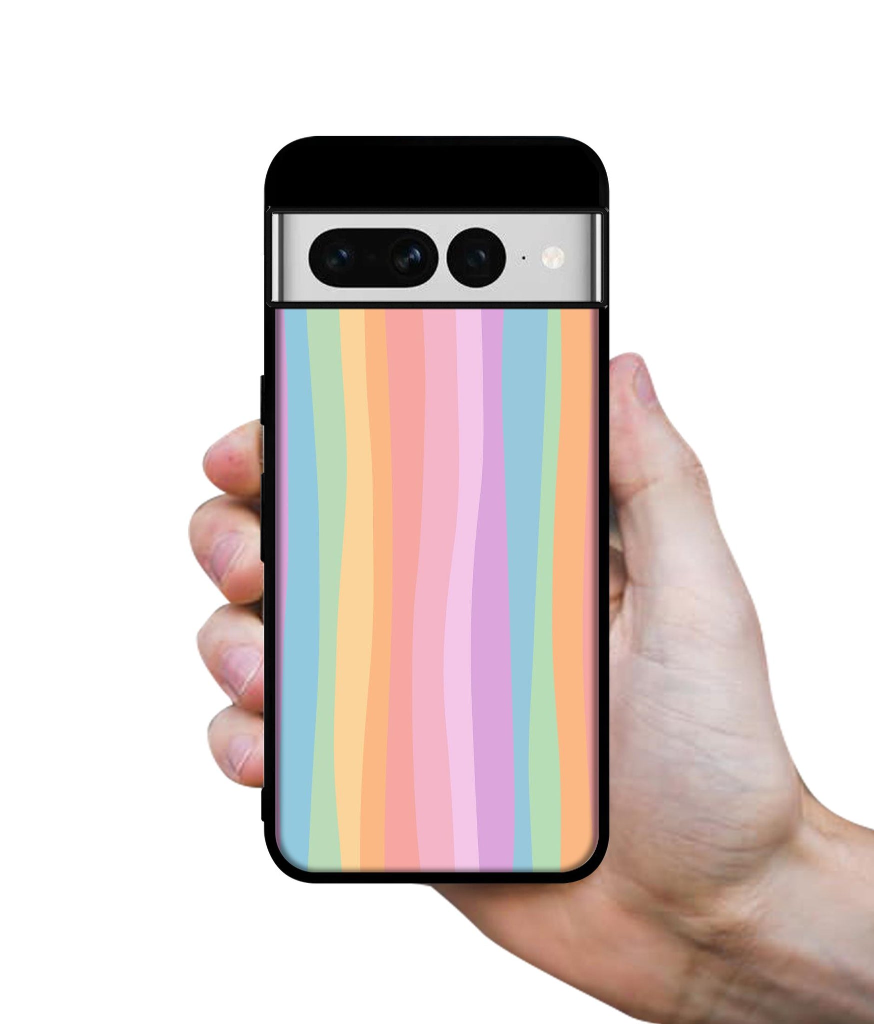 Cool Rainbow Designer 2D Printed Back Case Cover for Google Pixel 7 Pro 5G