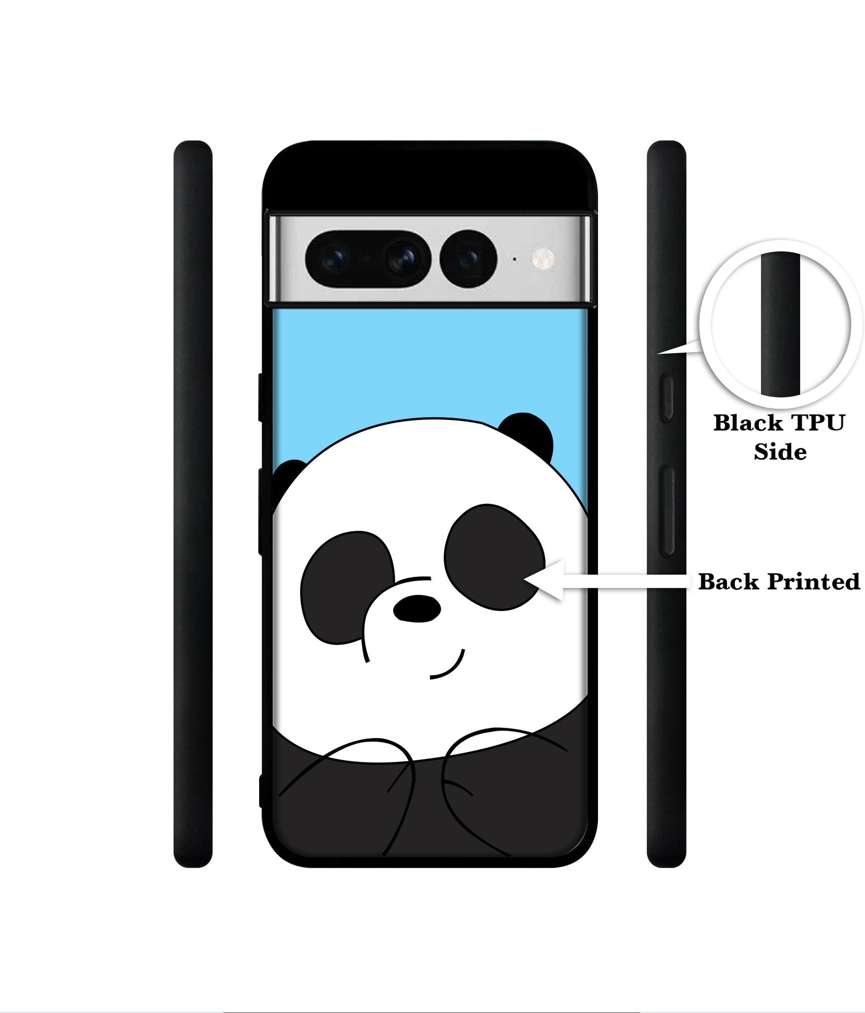 Cute Panda Designer 2D Printed Back Case Cover for Google Pixel 7 Pro 5G