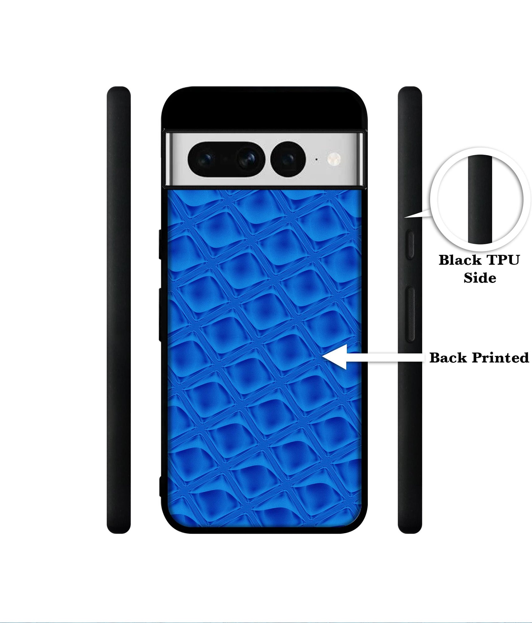 Blue Diamond Designer 2D Printed Back Case Cover for Google Pixel 7 Pro 5G
