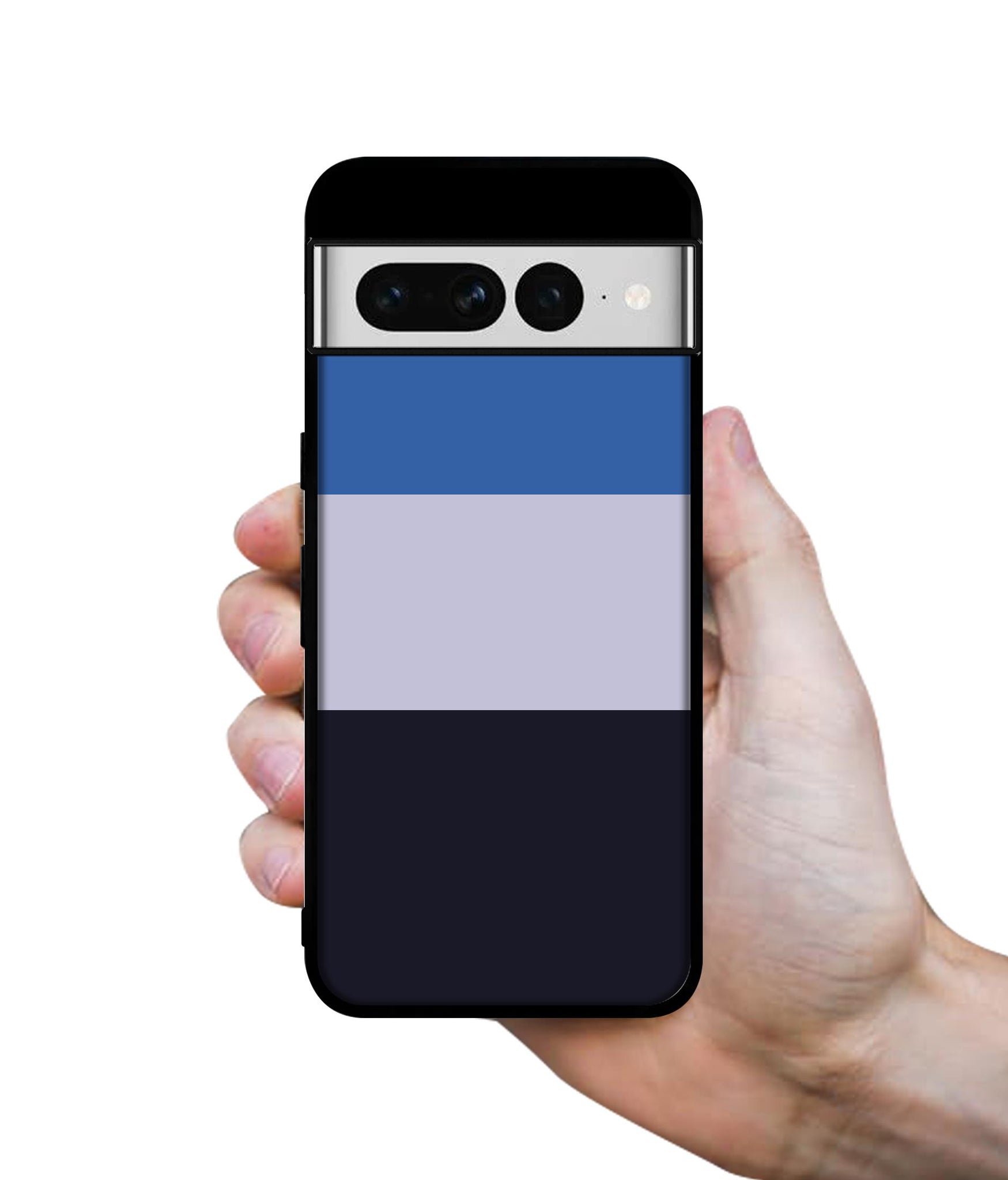 Three Color Stripes Designer 2D Printed Back Case Cover for Google Pixel 7 Pro 5G