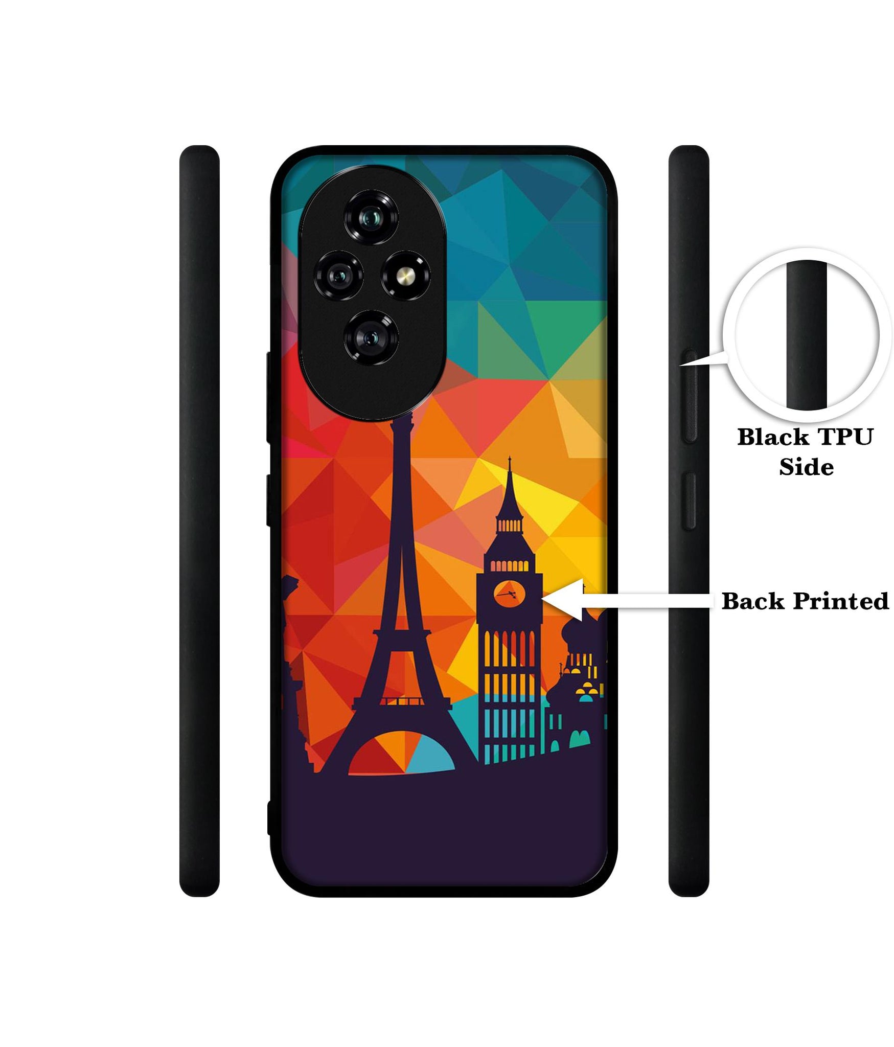 Colored Paris Designer 2D Printed Back Case Cover for Honor 200 5G