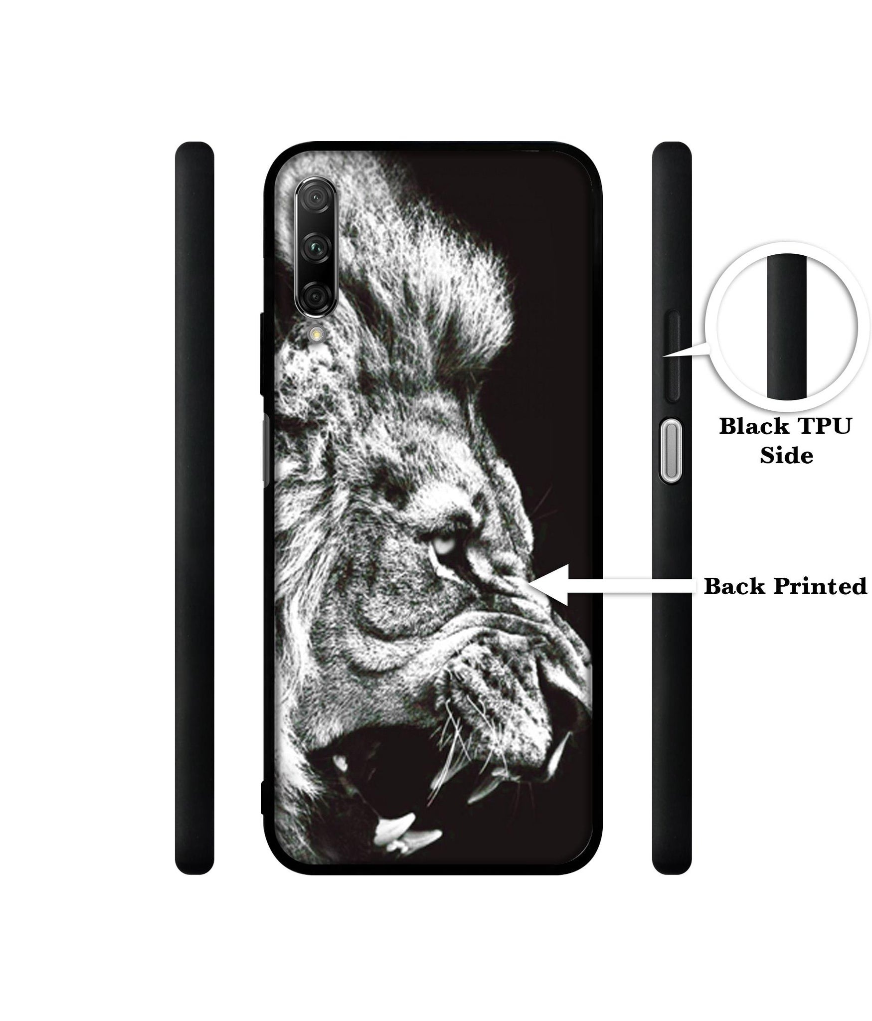 Angry Lion Designer 2D Printed Back Case Cover for Honor 9X Pro 4G / Huawei Y9 Prime 4G