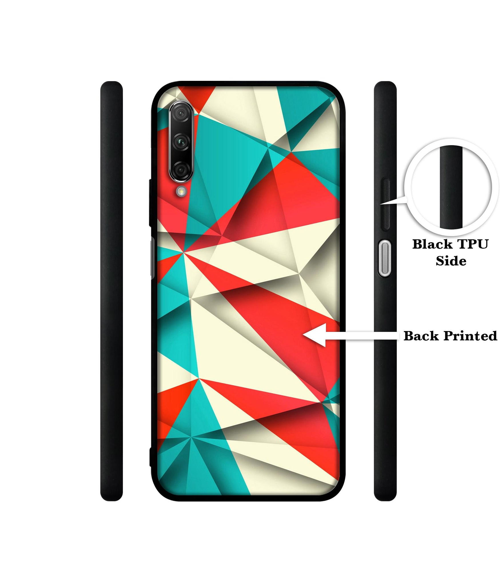 Red Blue White Pattern Designer 2D Printed Back Case Cover for Honor 9X Pro 4G / Huawei Y9 Prime 4G