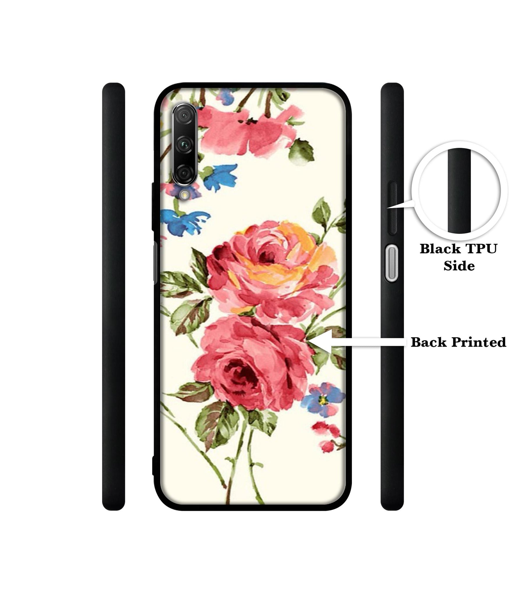 Vintage Painting Flower Designer 2D Printed Back Case Cover for Honor 9X Pro 4G / Huawei Y9 Prime 4G