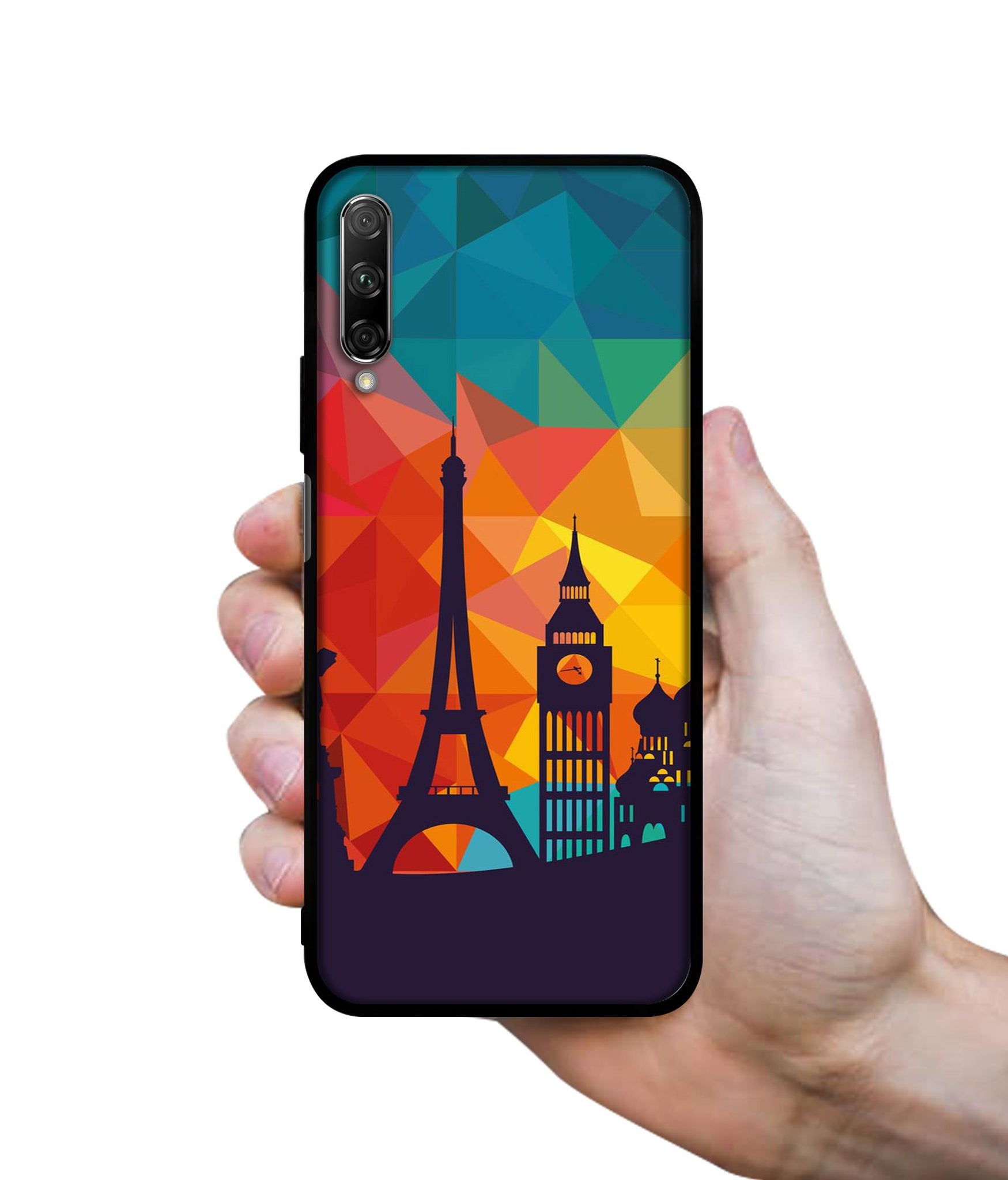 Colored Paris Designer 2D Printed Back Case Cover for Honor 9X Pro 4G / Huawei Y9 Prime 4G