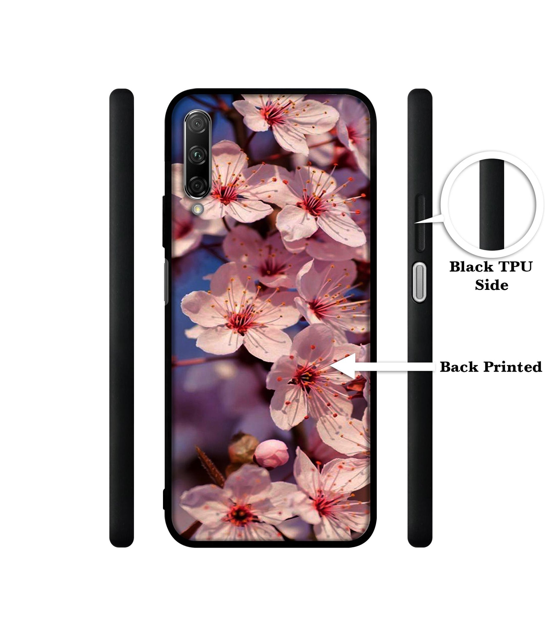 Pink Flowers Pattern Designer 2D Printed Back Case Cover for Honor 9X Pro 4G / Huawei Y9 Prime 4G