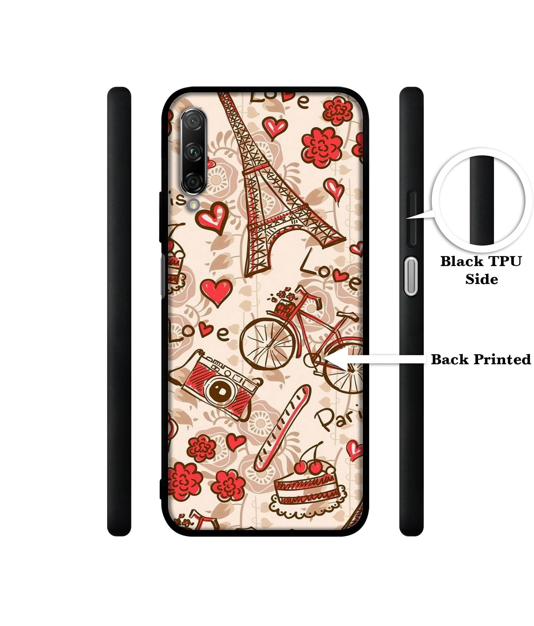 Vintage Paris Designer 2D Printed Back Case Cover for Honor 9X Pro 4G / Huawei Y9 Prime 4G