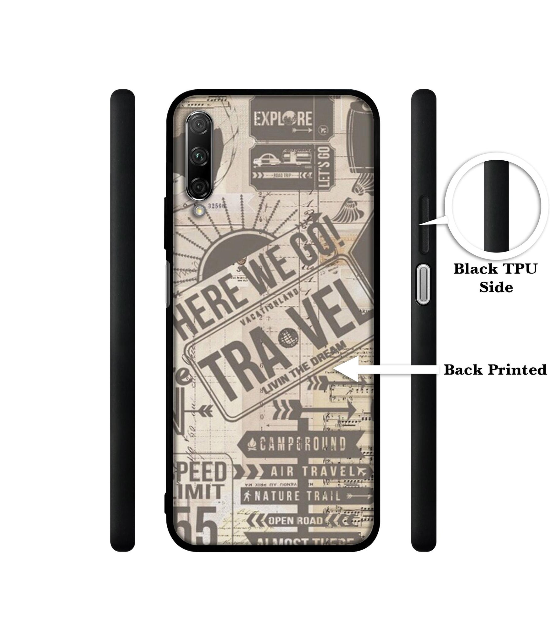 Travel Designer 2D Printed Back Case Cover for Honor 9X Pro 4G / Huawei Y9 Prime 4G