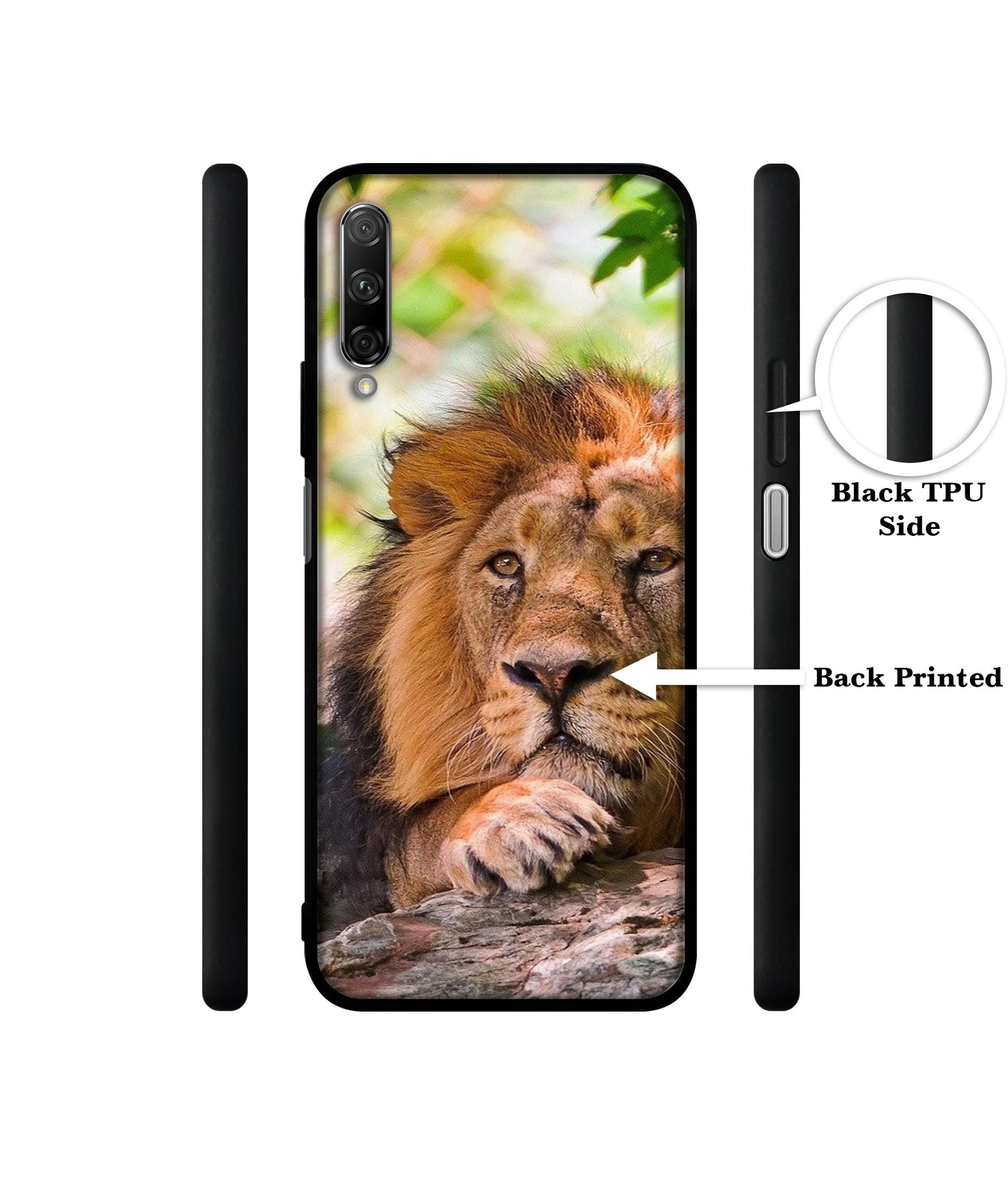 Tiger Pattern Print Designer 2D Printed Back Case Cover for Honor 9X Pro 4G / Huawei Y9 Prime 4G