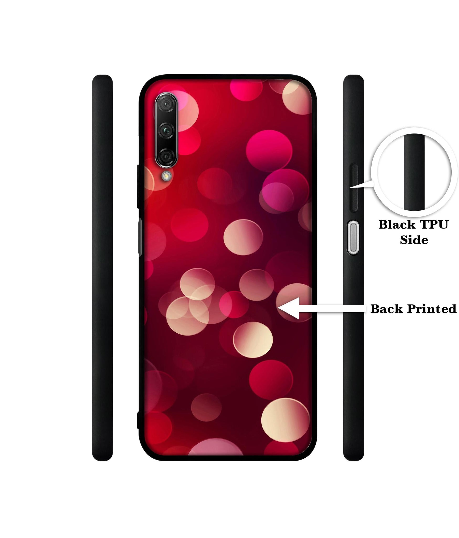 3D Circles Designer 2D Printed Back Case Cover for Honor 9X Pro 4G / Huawei Y9 Prime 4G