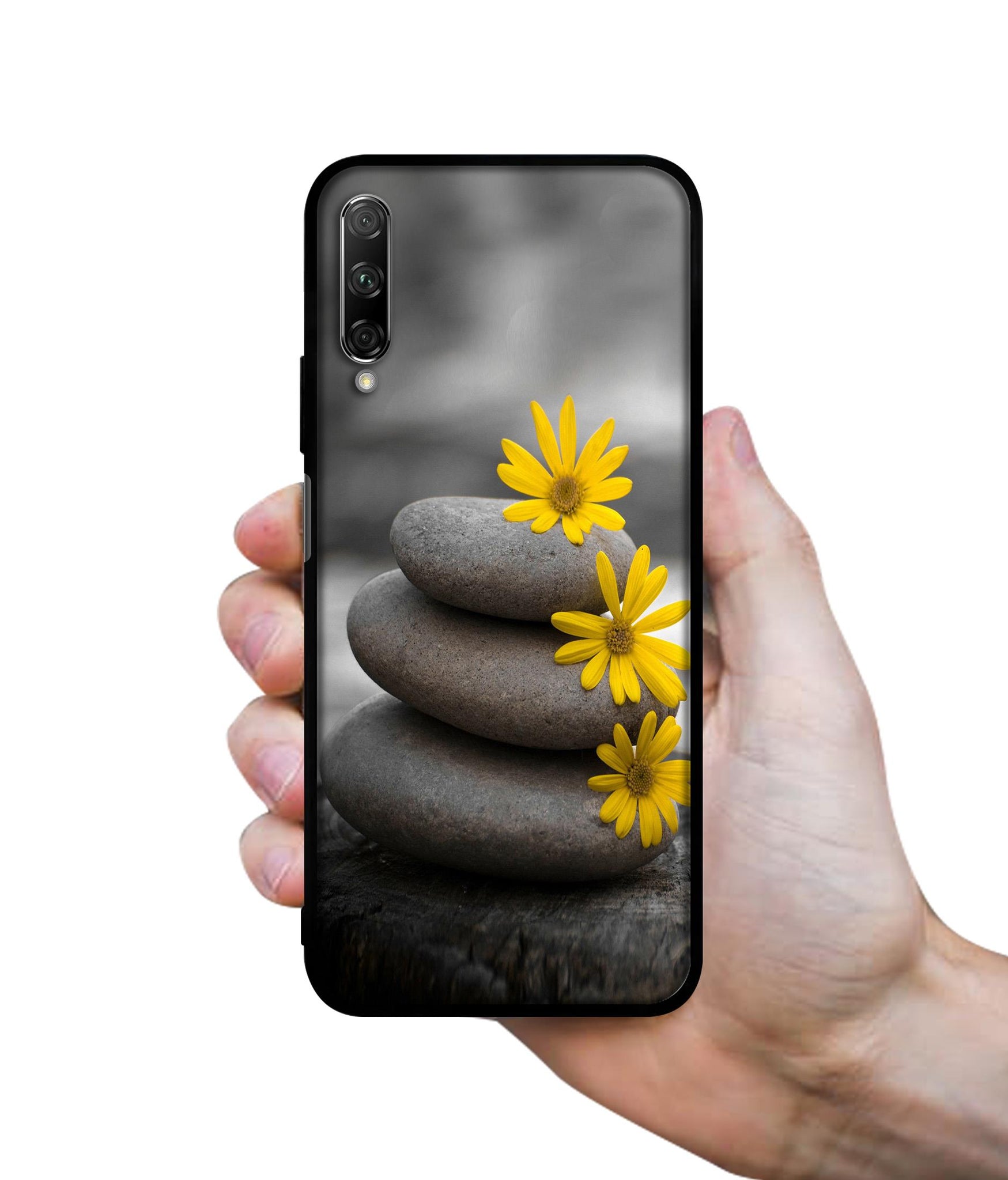 Stones And Flower Designer 2D Printed Back Case Cover for Honor 9X Pro 4G / Huawei Y9 Prime 4G