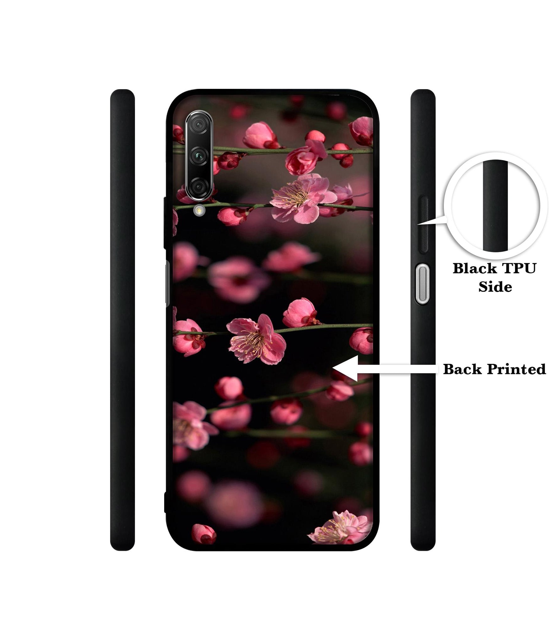 Pink Flowers Designer 2D Printed Back Case Cover for Honor 9X Pro 4G / Huawei Y9 Prime 4G