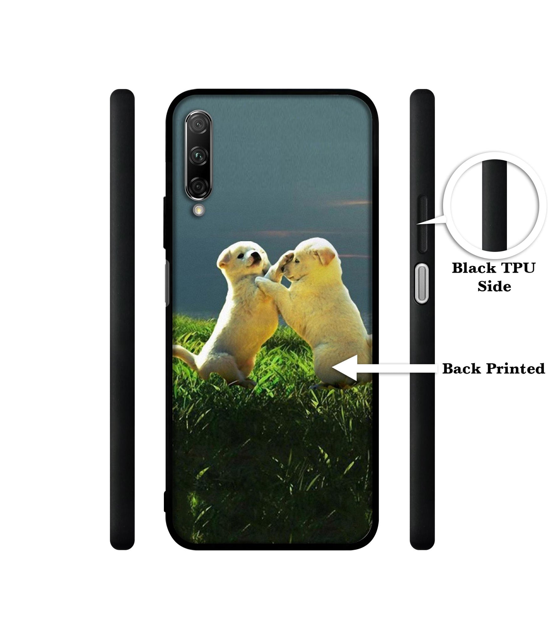 Puppy Couple Sunset Designer 2D Printed Back Case Cover for Honor 9X Pro 4G / Huawei Y9 Prime 4G