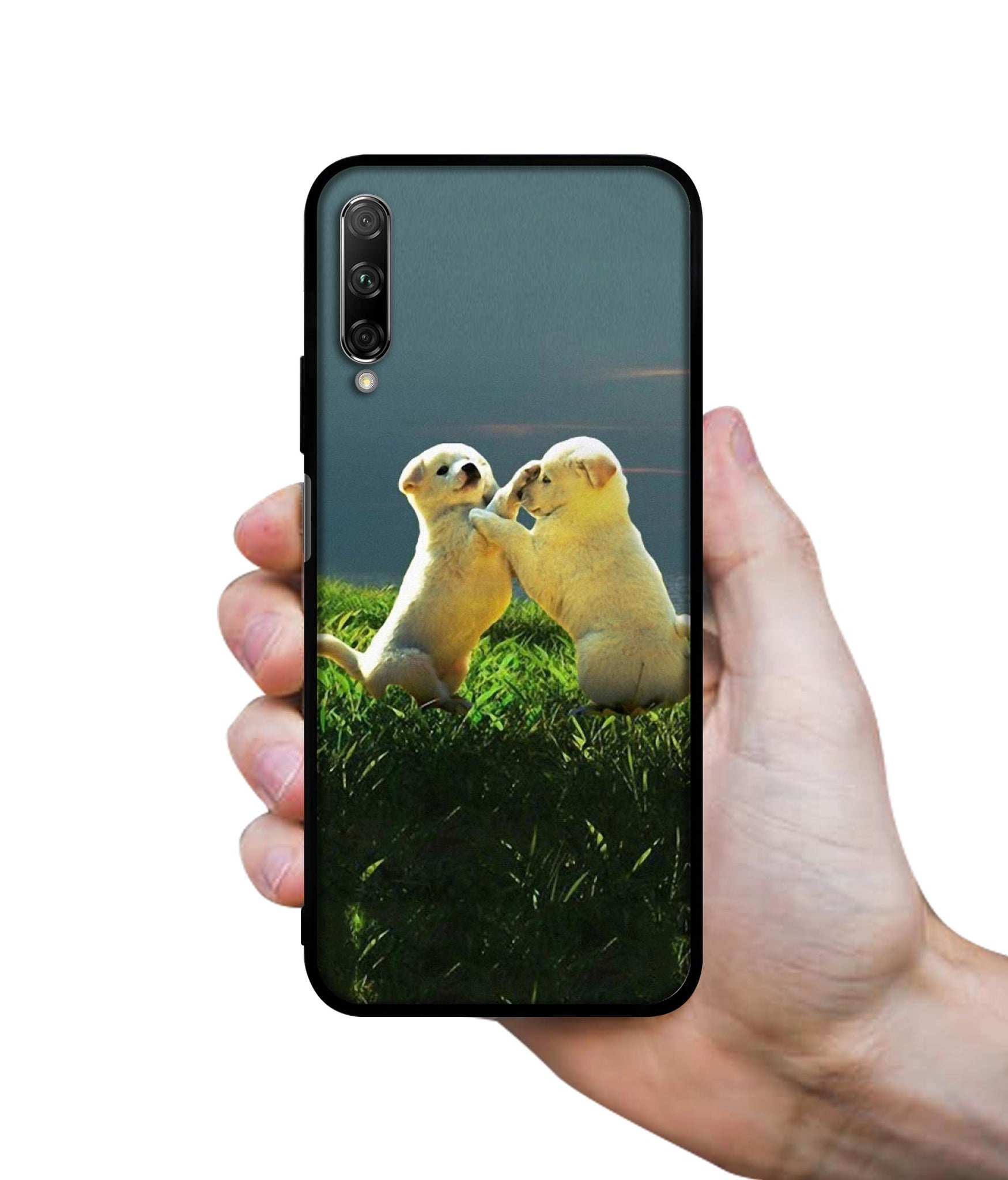 Puppy Couple Sunset Designer 2D Printed Back Case Cover for Honor 9X Pro 4G / Huawei Y9 Prime 4G