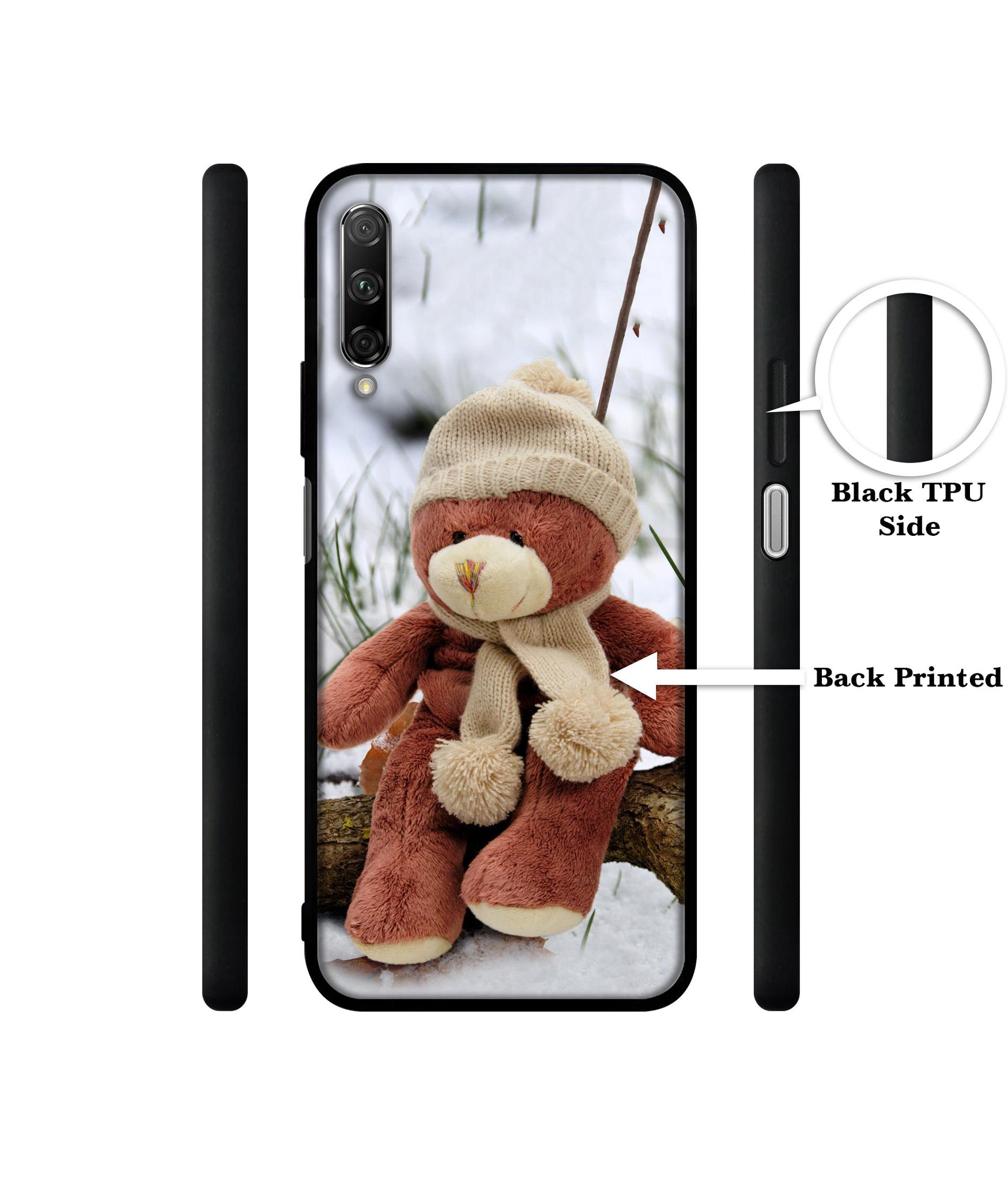 Woolen Bear Designer 2D Printed Back Case Cover for Honor 9X Pro 4G / Huawei Y9 Prime 4G