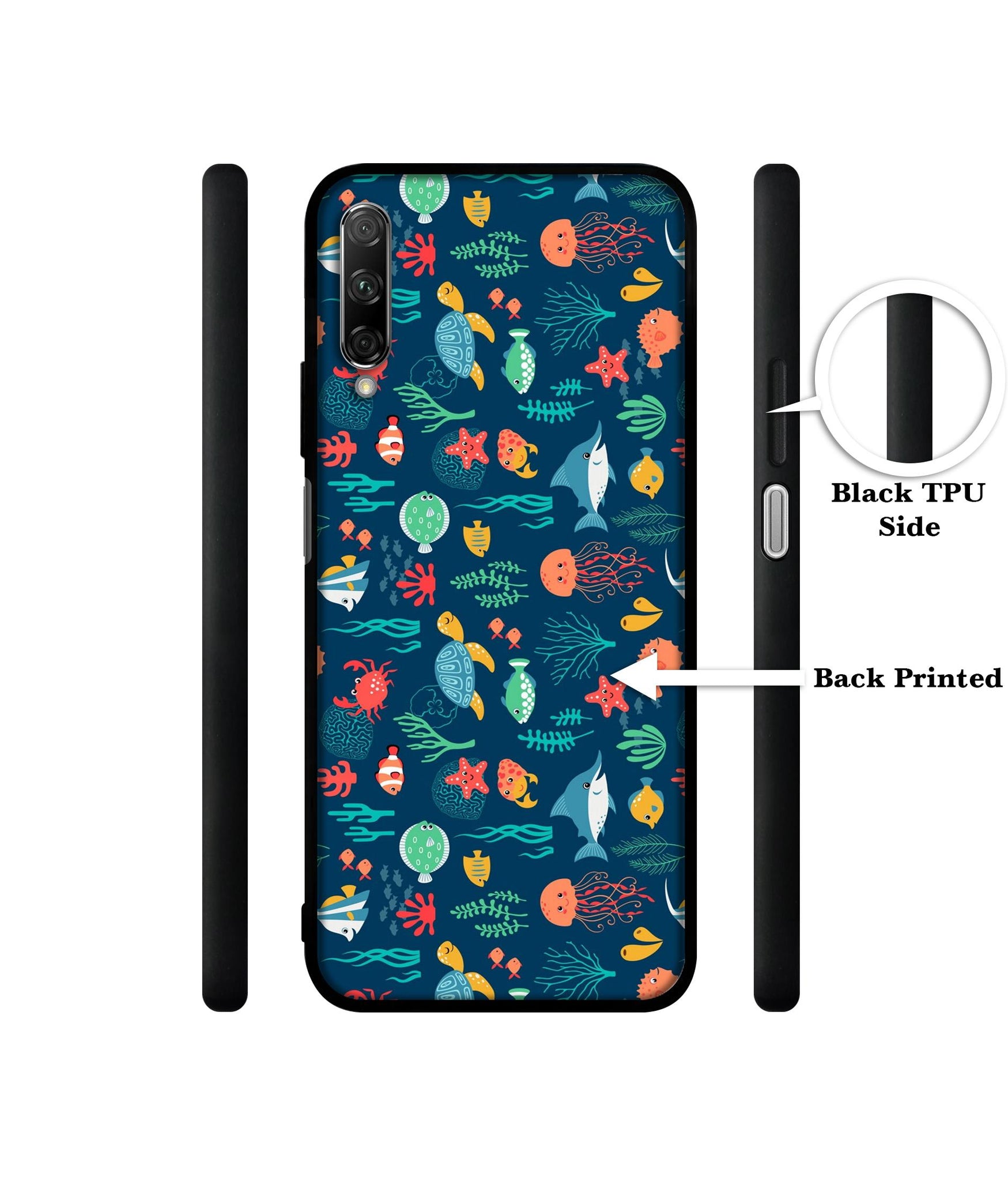 Aquarium Texture Designer 2D Printed Back Case Cover for Honor 9X Pro 4G / Huawei Y9 Prime 4G
