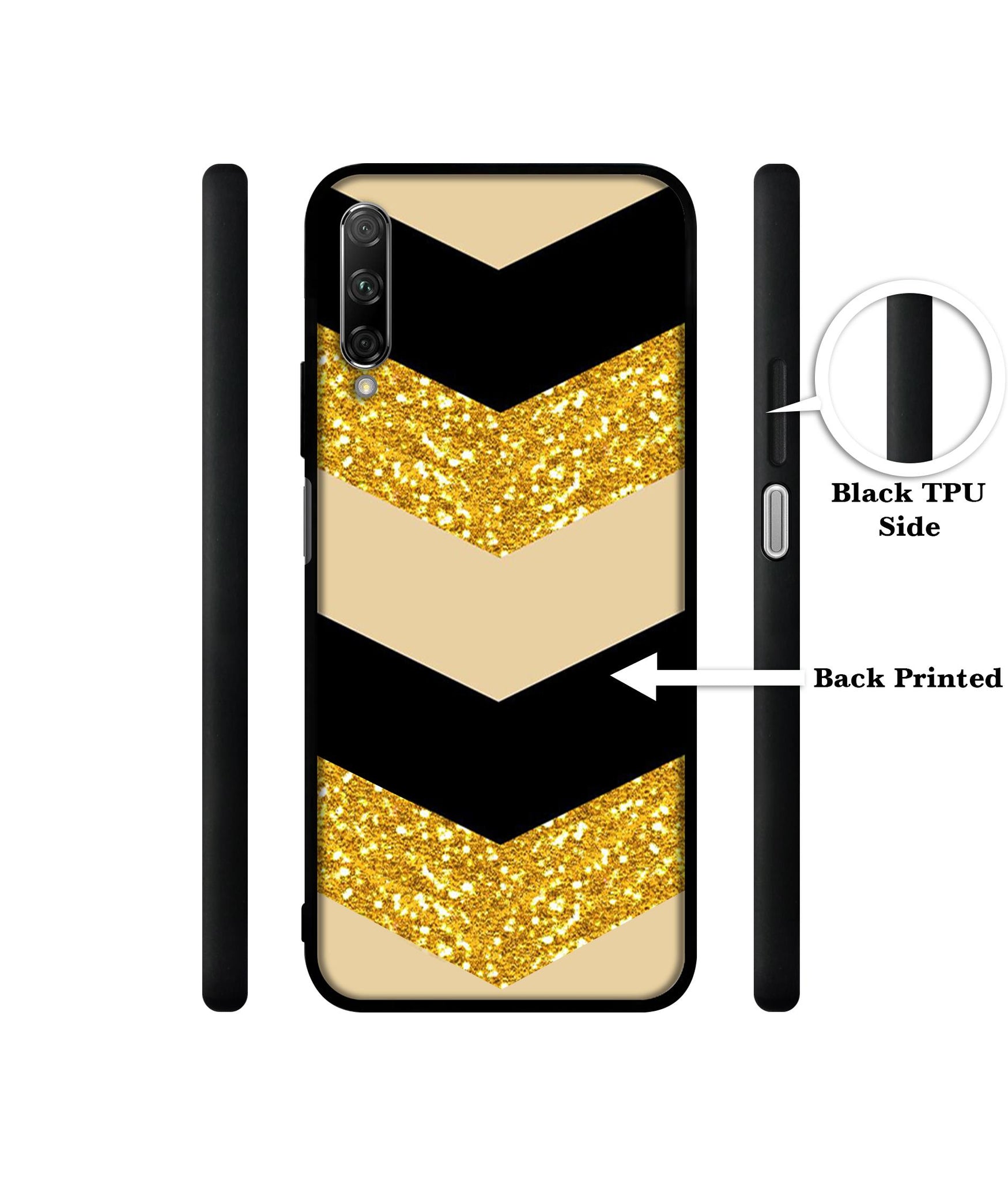 Black & Gold Designer 2D Printed Back Case Cover for Honor 9X Pro 4G / Huawei Y9 Prime 4G