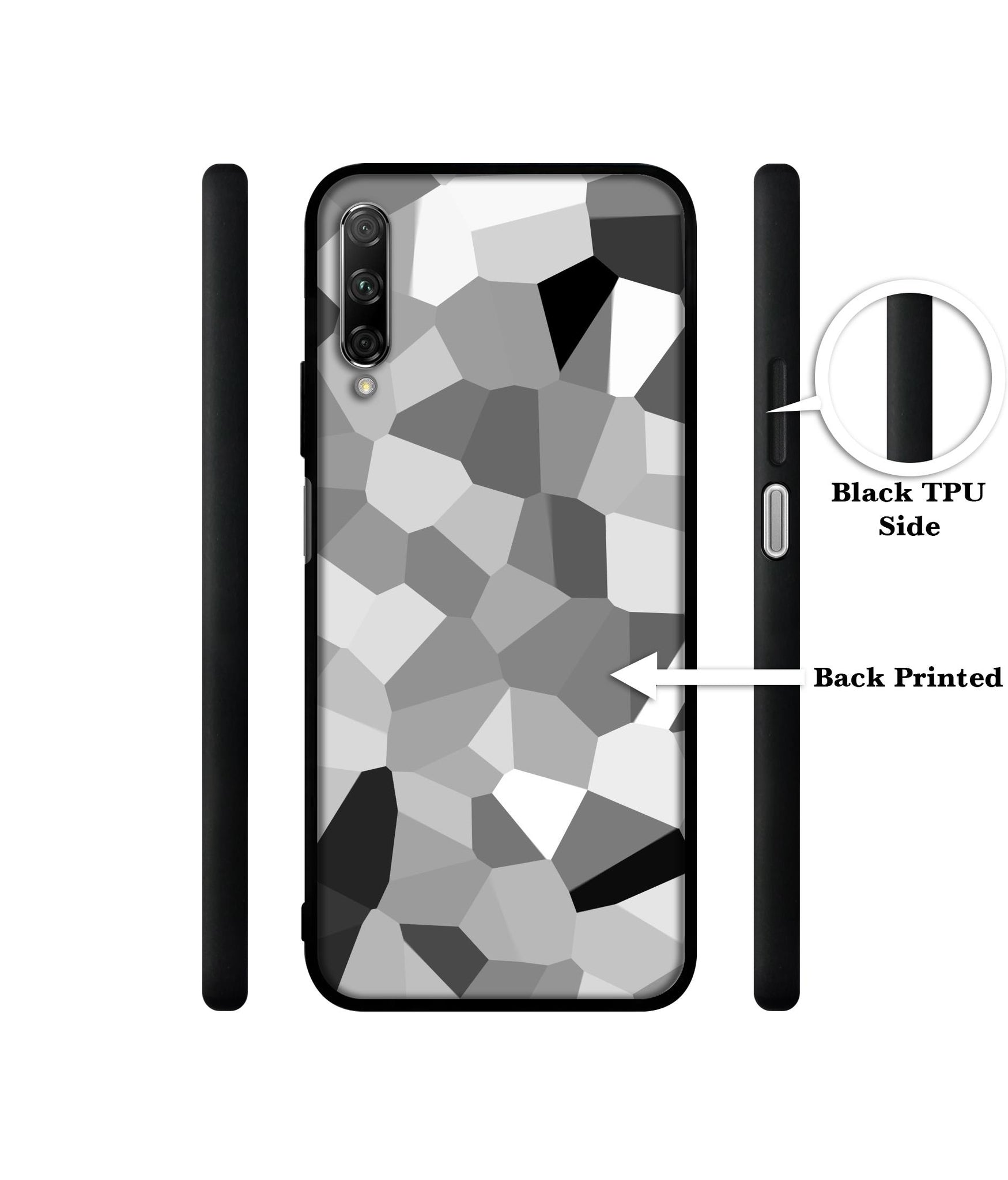 Black & White Mathematical Shape Designer 2D Printed Back Case Cover for Honor 9X Pro 4G / Huawei Y9 Prime 4G