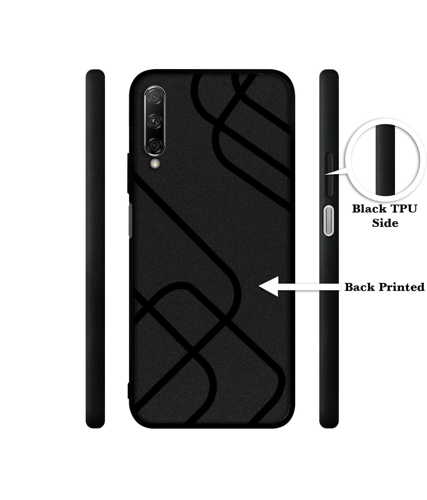 Zig-Zag Black Line Designer 2D Printed Back Case Cover for Honor 9X Pro 4G / Huawei Y9 Prime 4G