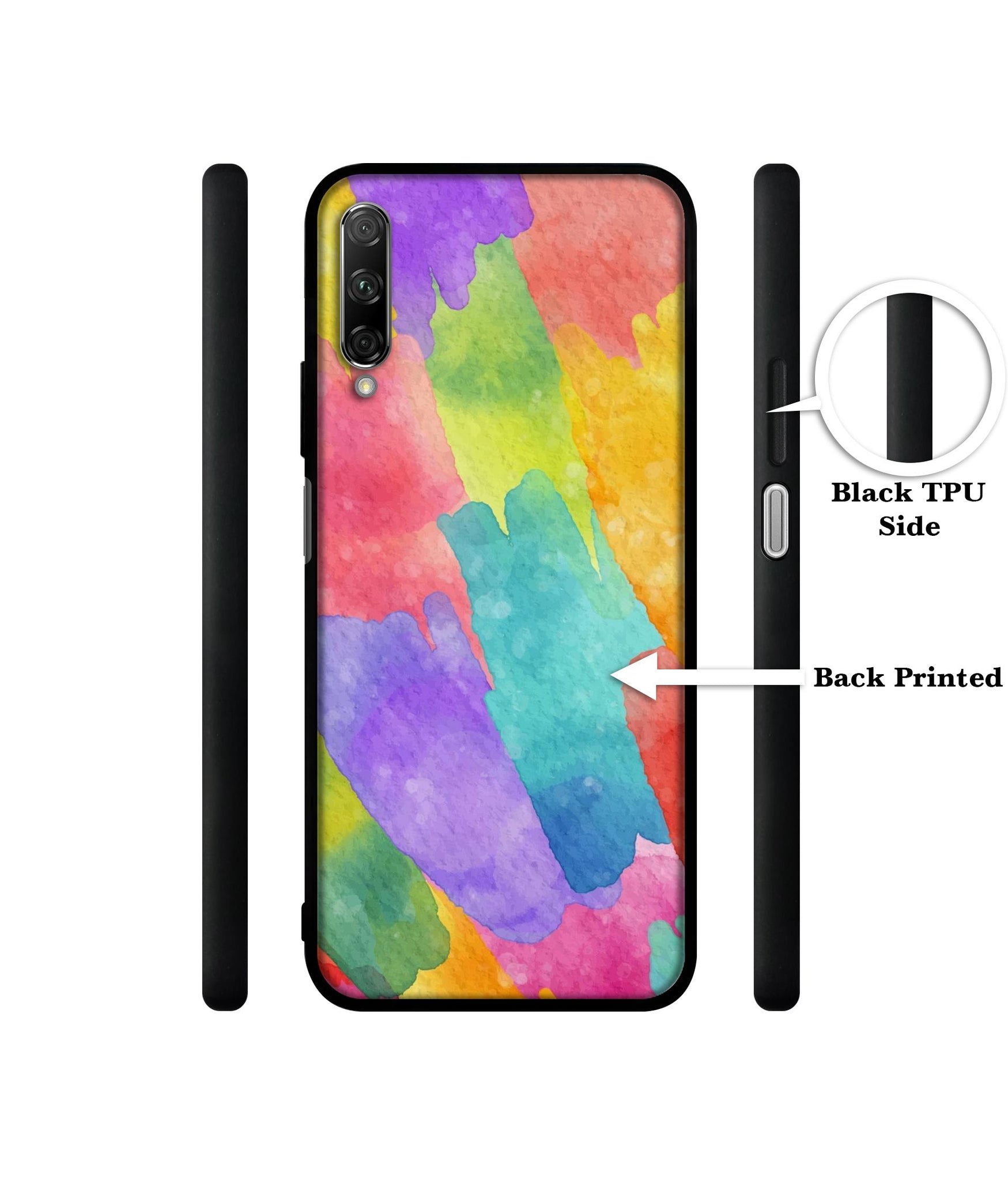 Water Paint Colorful Abstract Designer 2D Printed Back Case Cover for Honor 9X Pro 4G / Huawei Y9 Prime 4G