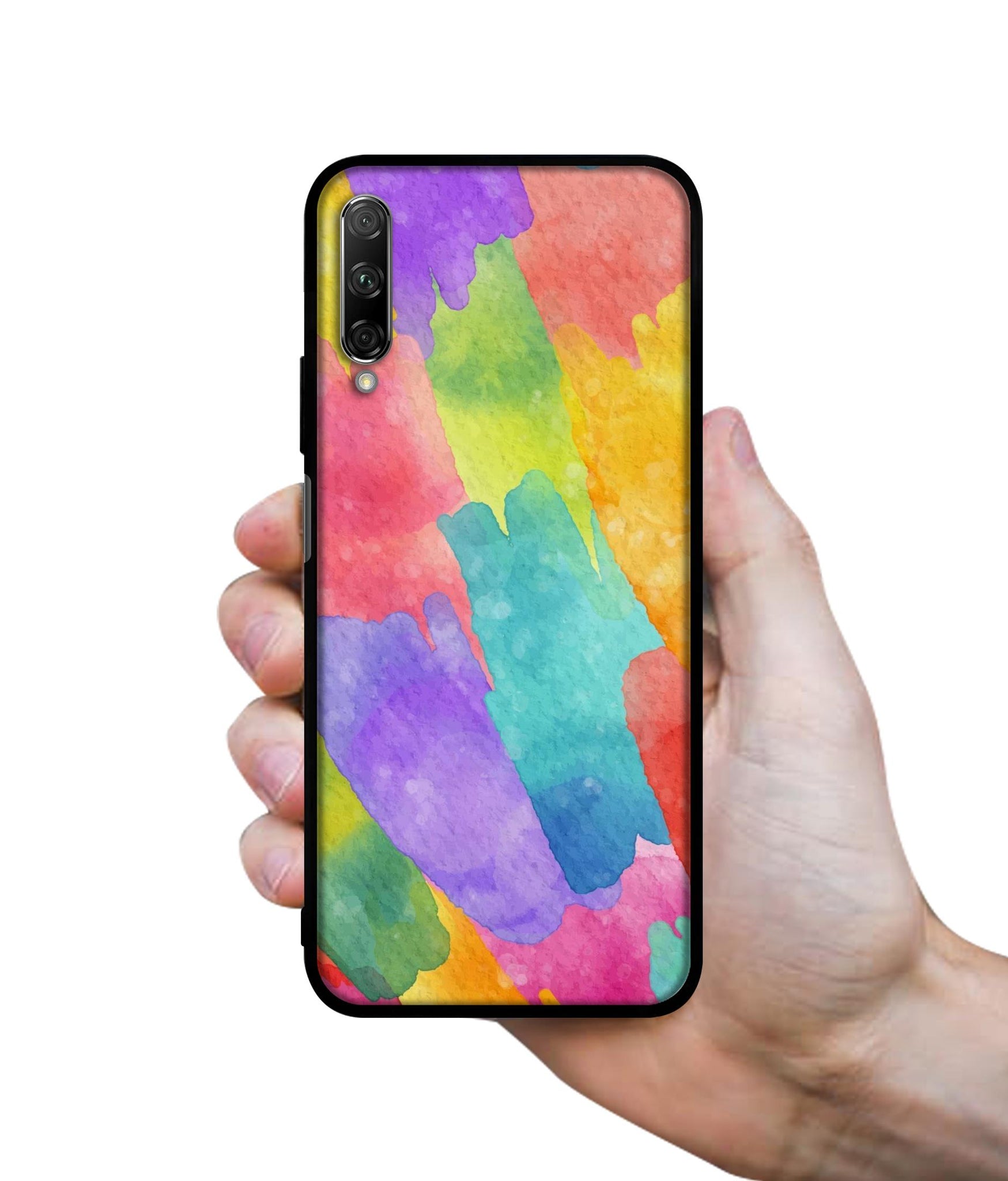 Water Paint Colorful Abstract Designer 2D Printed Back Case Cover for Honor 9X Pro 4G / Huawei Y9 Prime 4G