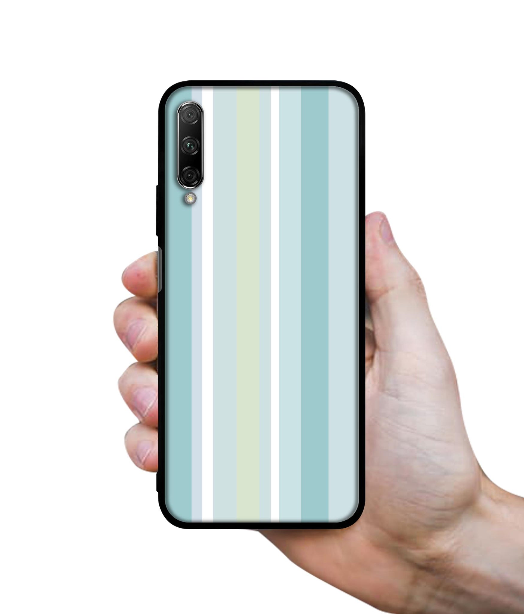 Light Green Stripes Designer 2D Printed Back Case Cover for Honor 9X Pro 4G / Huawei Y9 Prime 4G