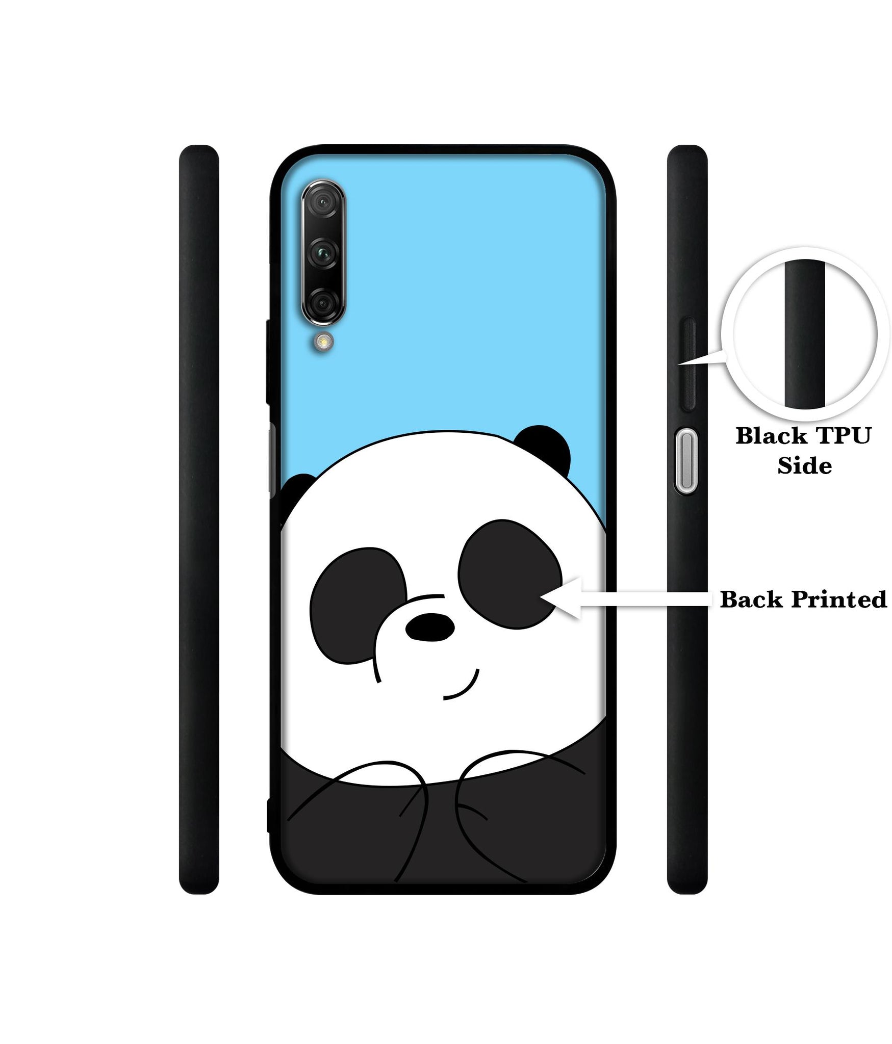 Cute Panda Designer 2D Printed Back Case Cover for Honor 9X Pro 4G / Huawei Y9 Prime 4G