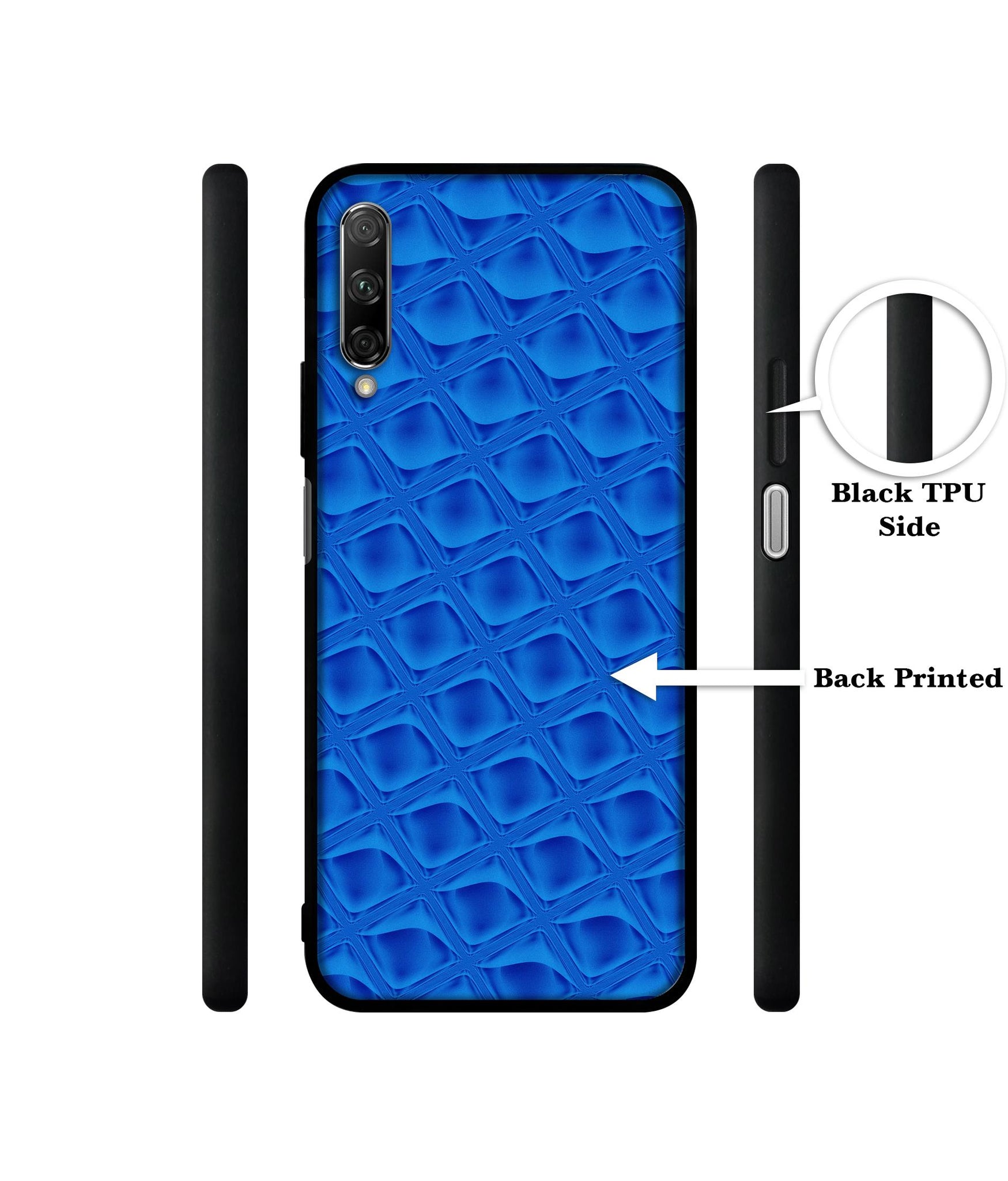 Blue Diamond Designer 2D Printed Back Case Cover for Honor 9X Pro 4G / Huawei Y9 Prime 4G
