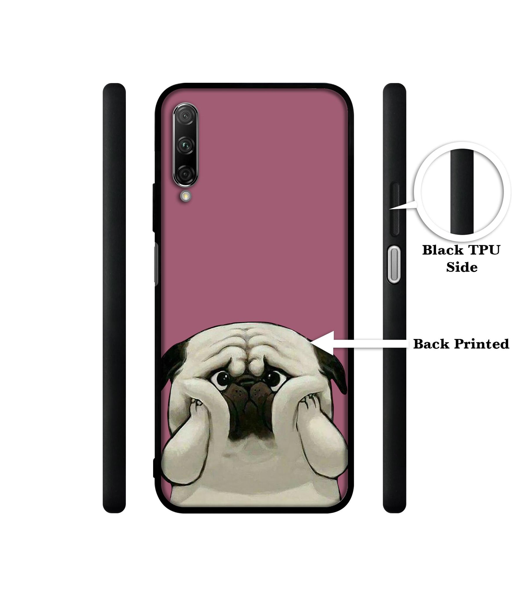 Cute Pug Holding Big Cheeks Designer 2D Printed Back Case Cover for Honor 9X Pro 4G / Huawei Y9 Prime 4G