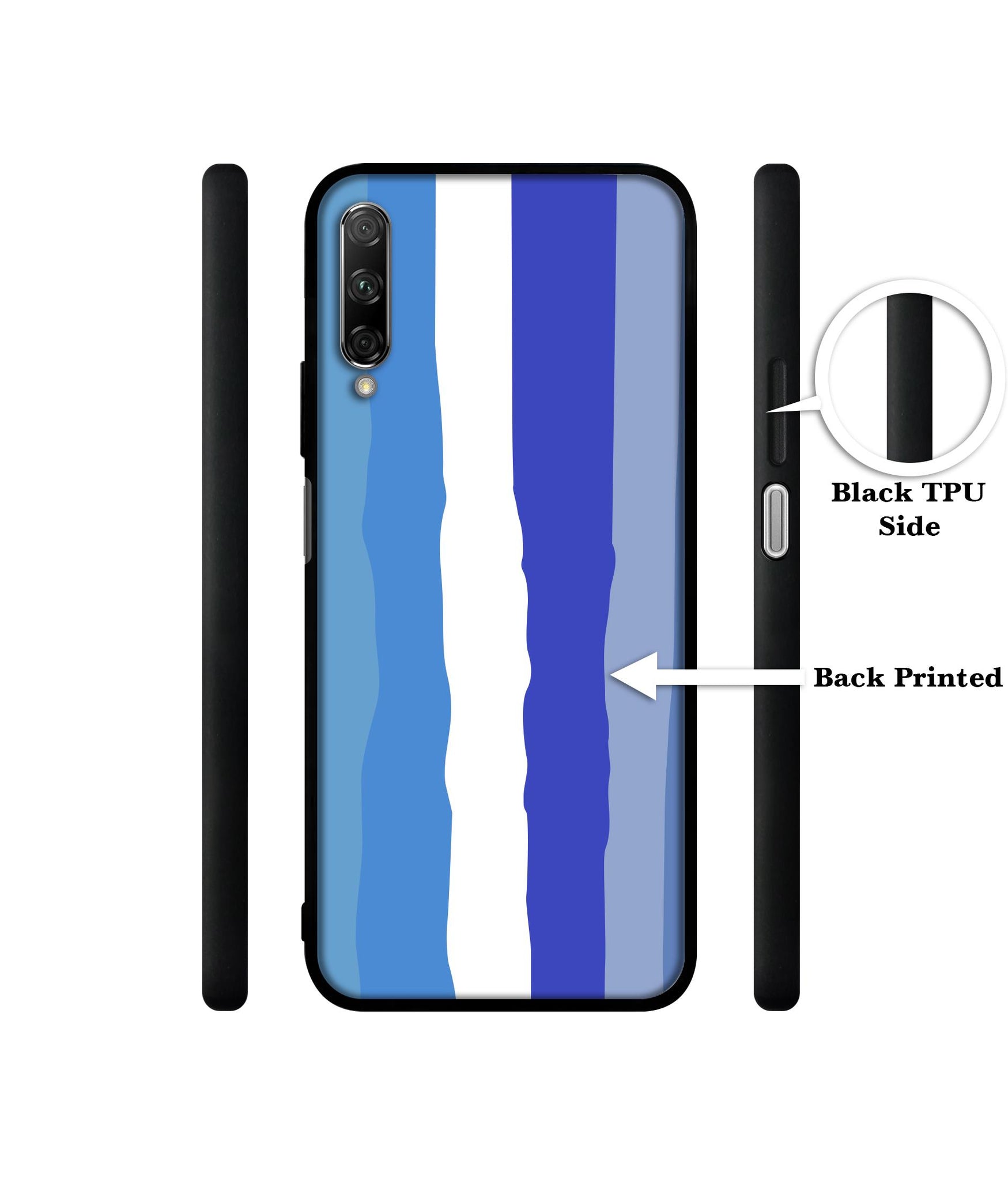 Blue Stripes Rainbow Designer 2D Printed Back Case Cover for Honor 9X Pro 4G / Huawei Y9 Prime 4G