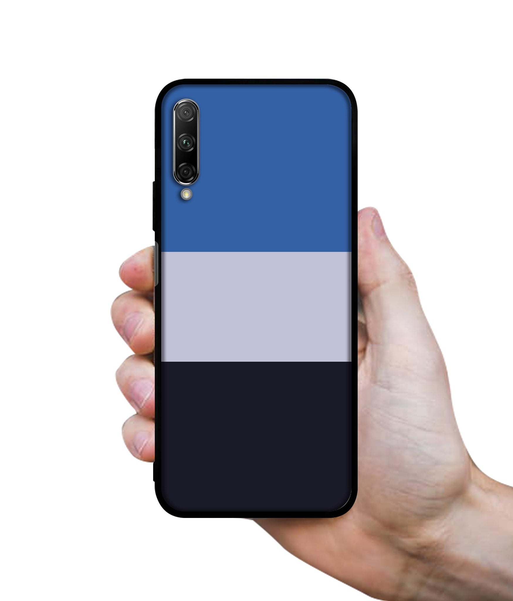 Three Color Stripes Designer 2D Printed Back Case Cover for Honor 9X Pro 4G / Huawei Y9 Prime 4G