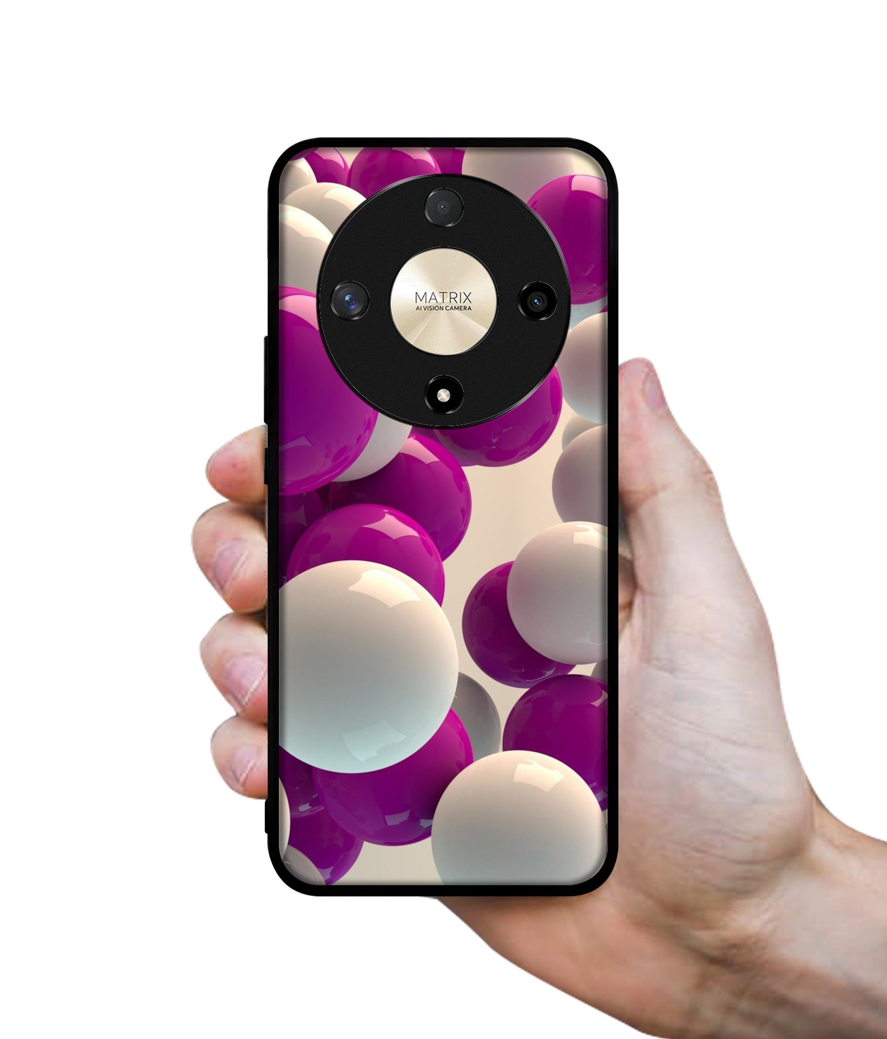 3D Balloons Designer 2D Printed Back Case Cover for Honor X9b 5G