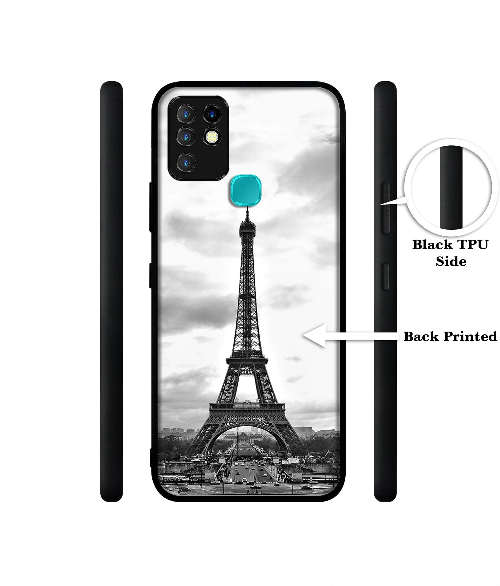 Eiffel Tower Designer 2D Printed Back Case Cover for Infinix Hot 10 4G