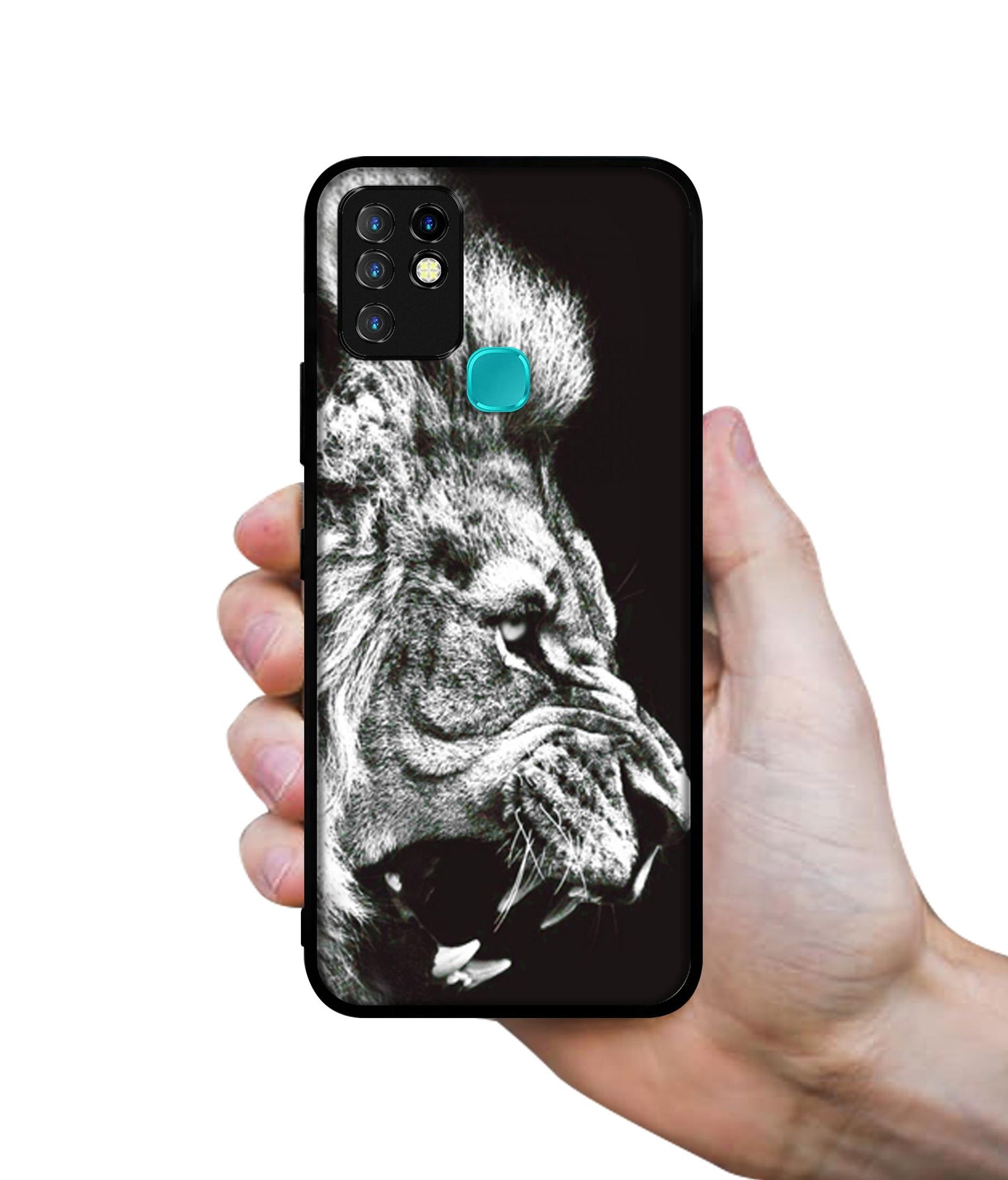 Angry Lion Designer 2D Printed Back Case Cover for Infinix Hot 10 4G