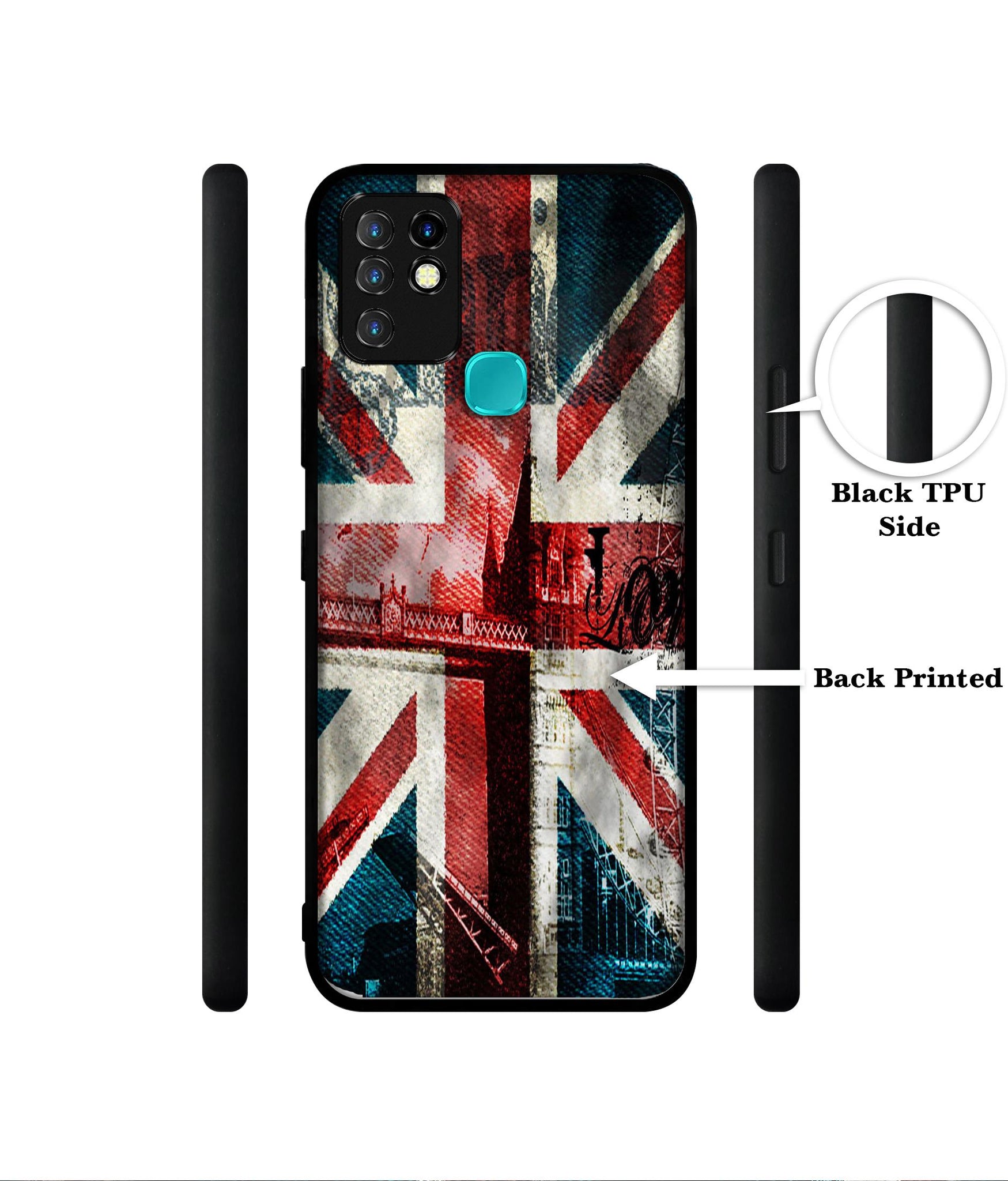 London Flag wallpaper Designer 2D Printed Back Case Cover for Infinix Hot 10 4G