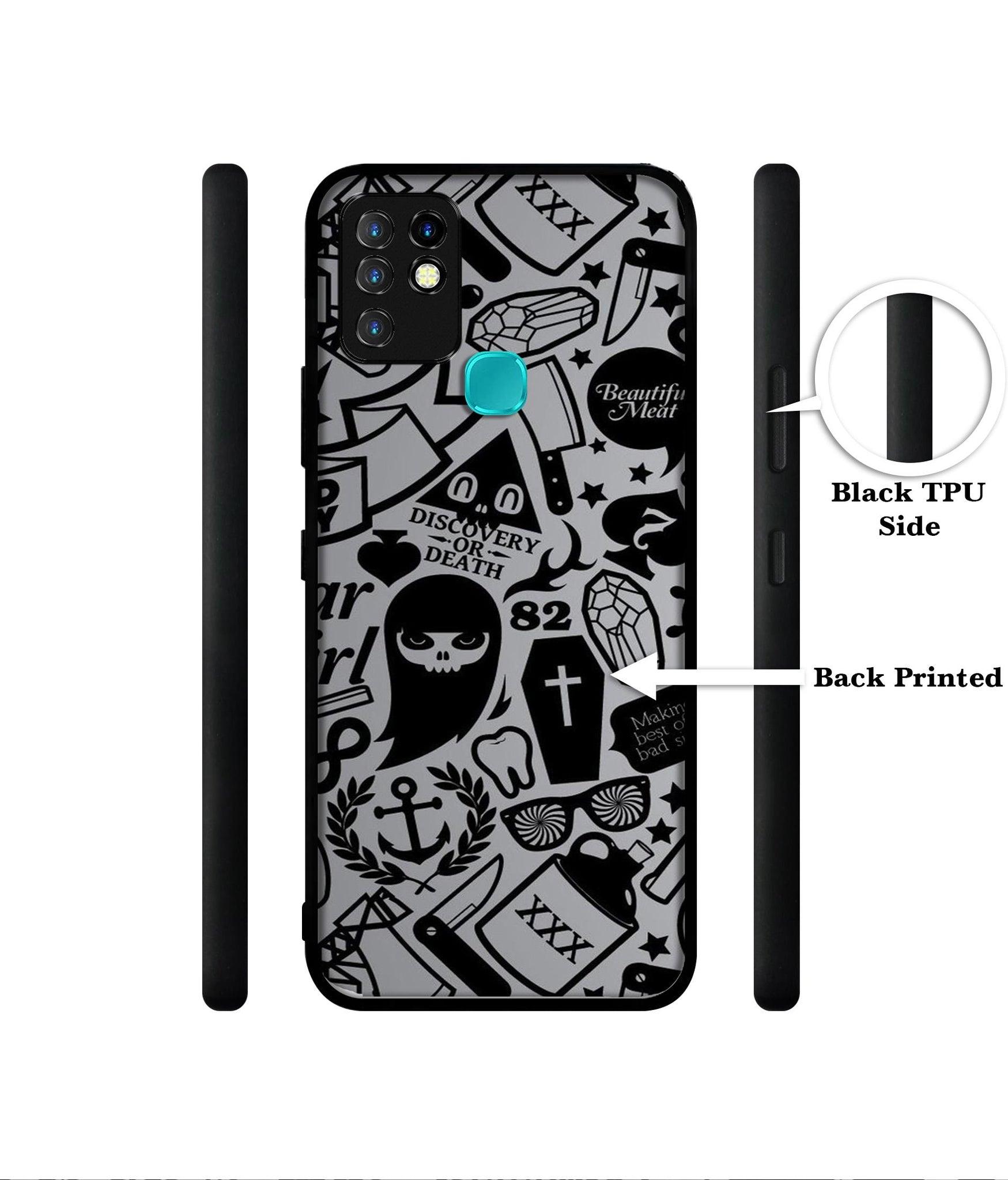 Discover Or Death Designer 2D Printed Back Case Cover for Infinix Hot 10 4G
