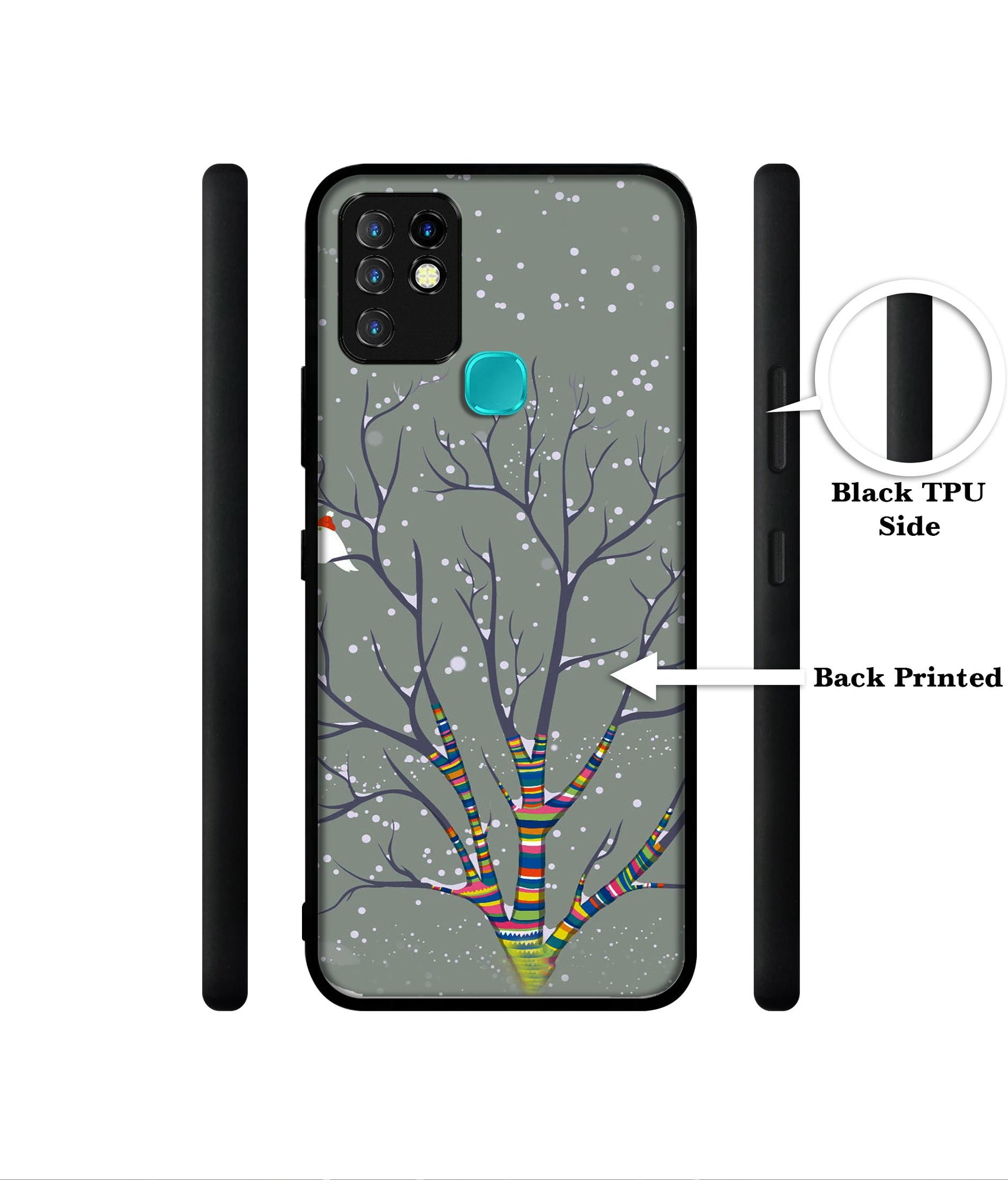 Winter Pattern Print Designer 2D Printed Back Case Cover for Infinix Hot 10 4G