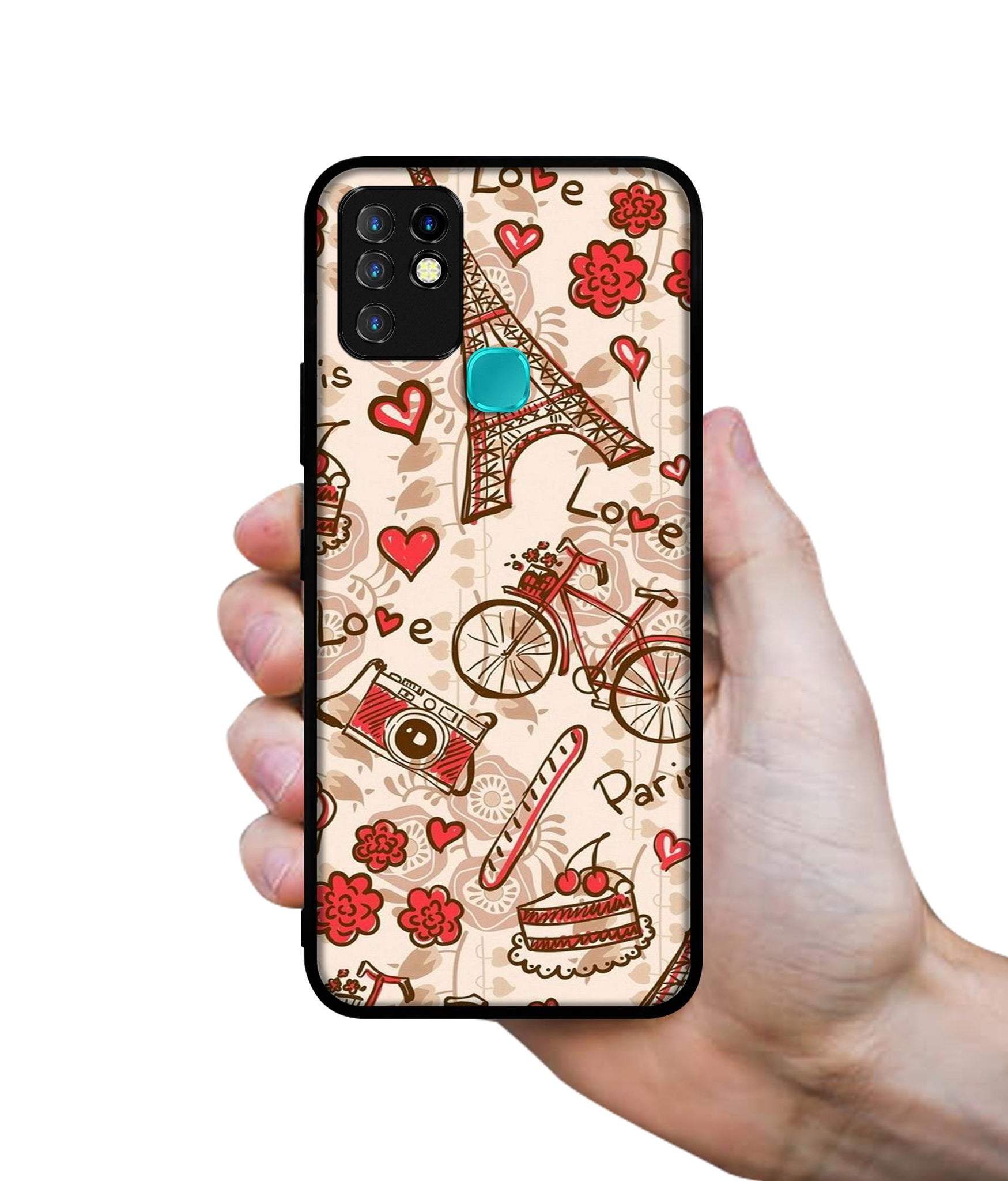 Vintage Paris Designer 2D Printed Back Case Cover for Infinix Hot 10 4G