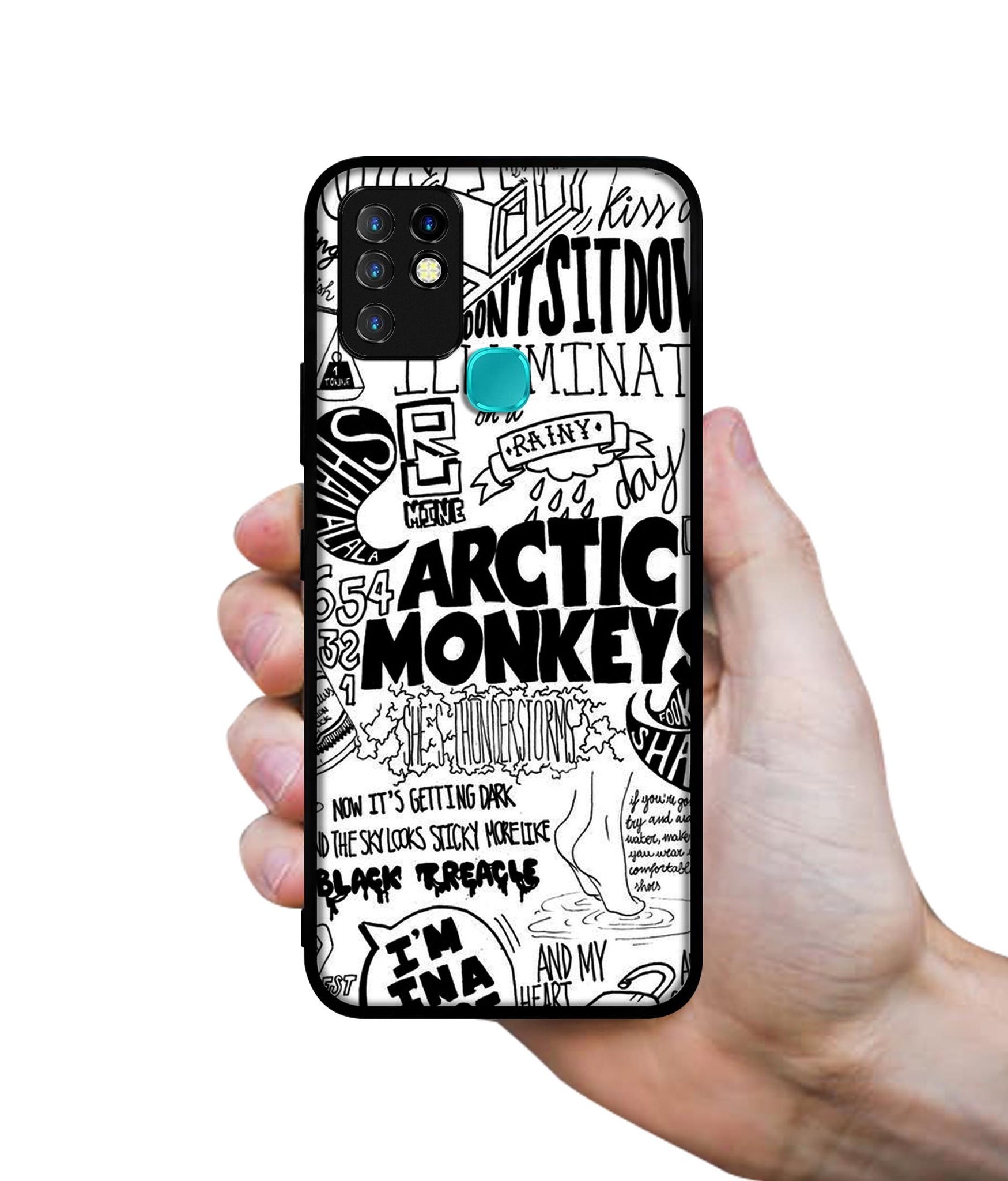 Arctic Monkeys Pattern Designer 2D Printed Back Case Cover for Infinix Hot 10 4G