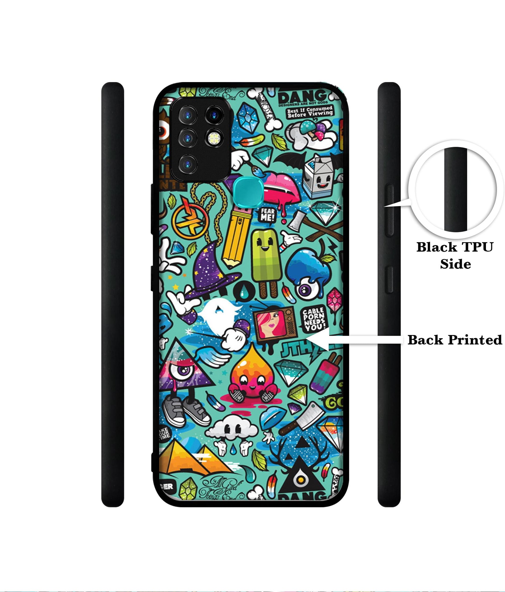 Crazy Designer 2D Printed Back Case Cover for Infinix Hot 10 4G