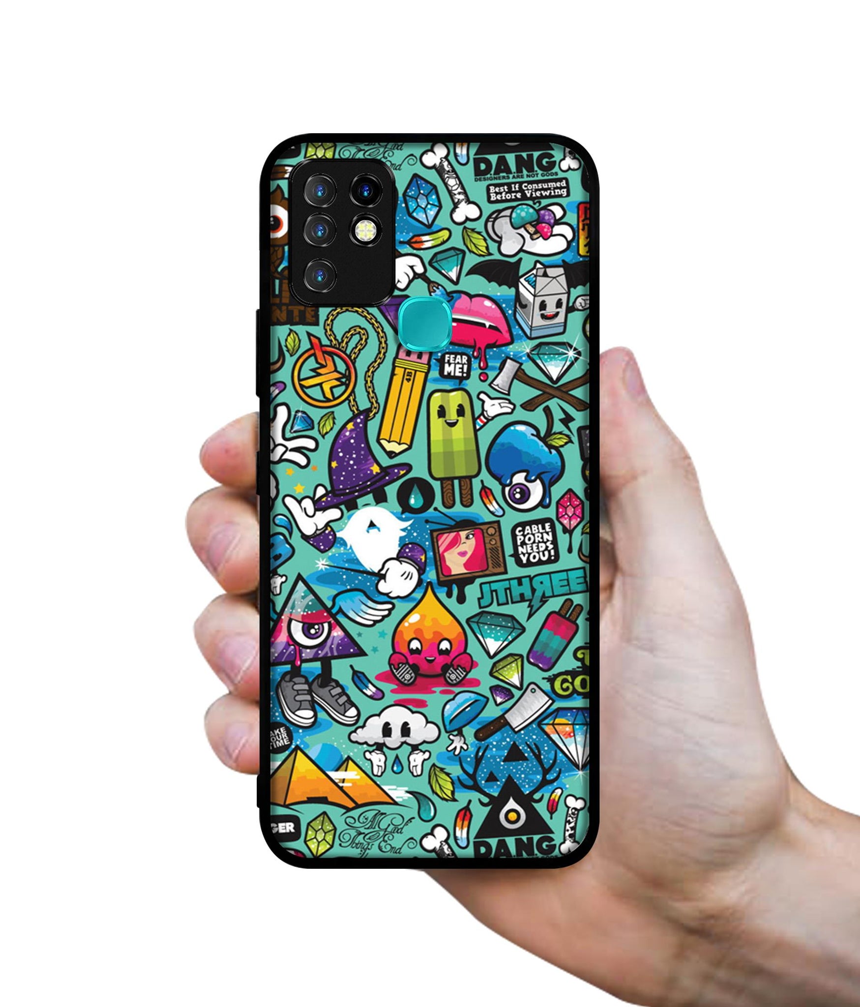 Crazy Designer 2D Printed Back Case Cover for Infinix Hot 10 4G