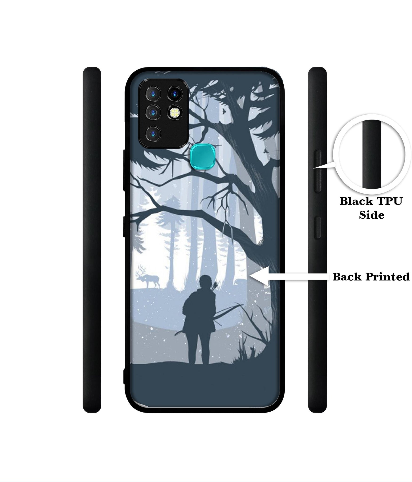 Hunter Designer 2D Printed Back Case Cover for Infinix Hot 10 4G