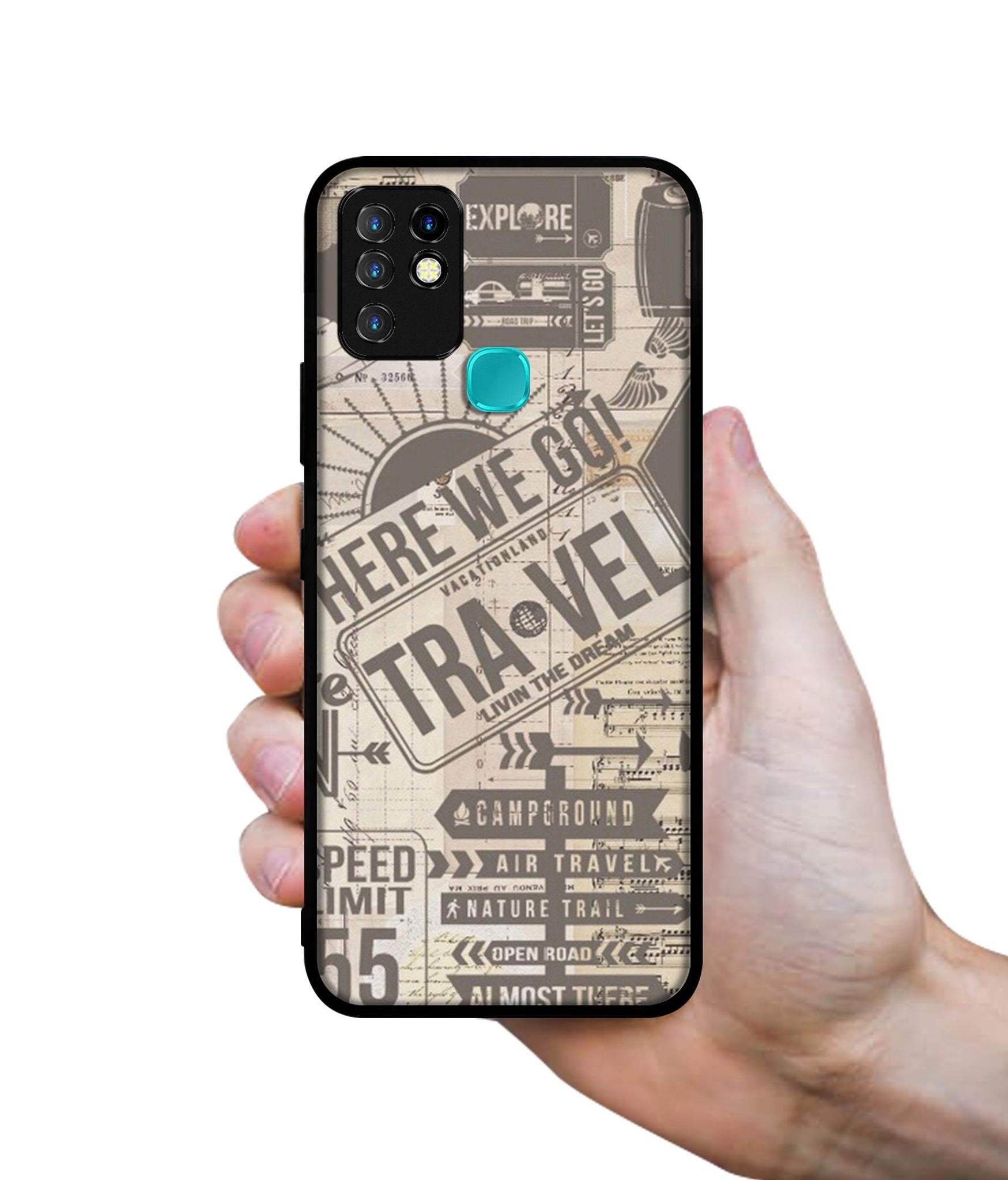 Travel Designer 2D Printed Back Case Cover for Infinix Hot 10 4G