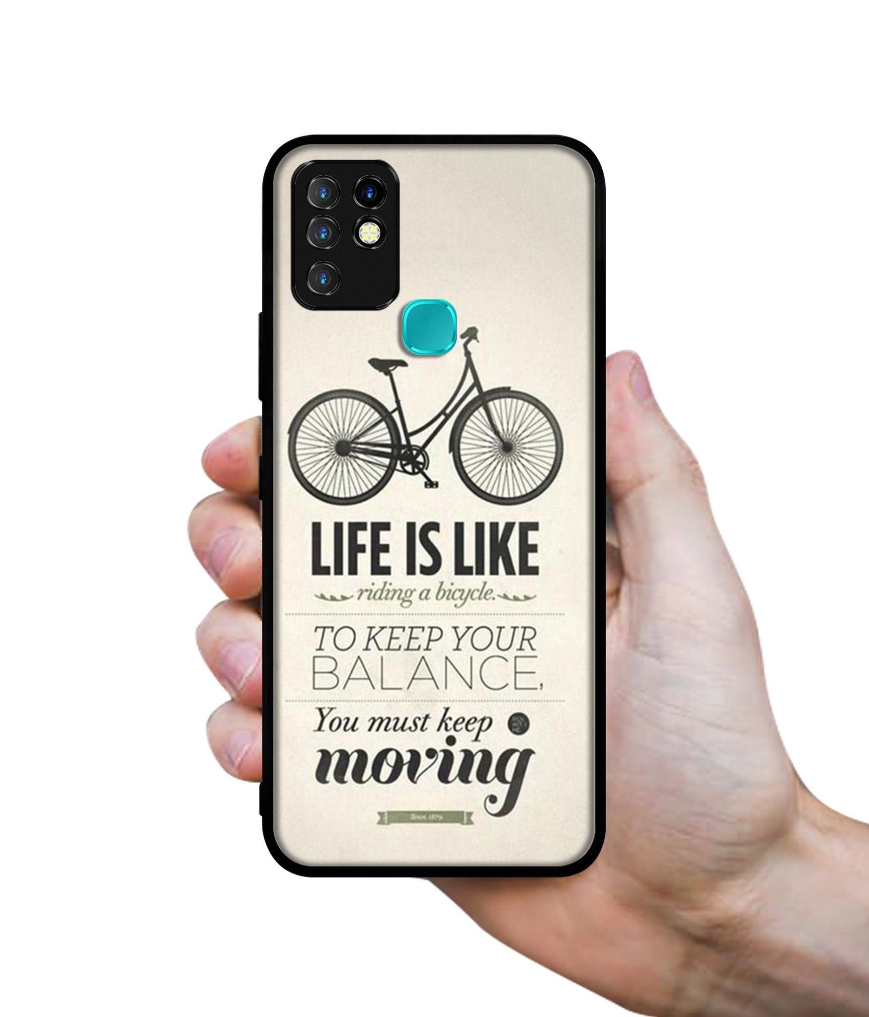 Life is Like Moving Designer 2D Printed Back Case Cover for Infinix Hot 10 4G