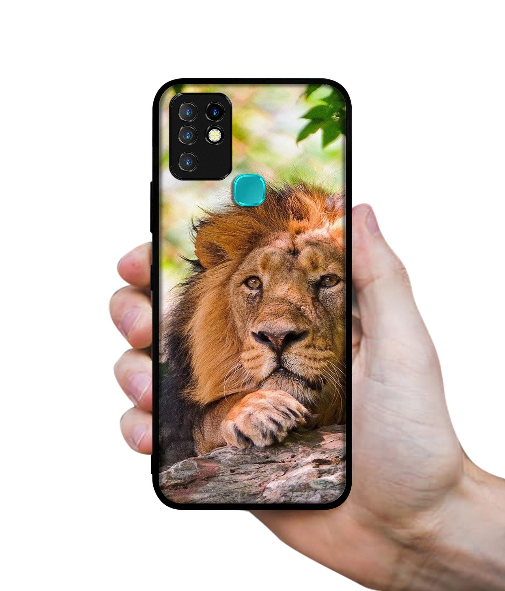 Tiger Pattern Print Designer 2D Printed Back Case Cover for Infinix Hot 10 4G