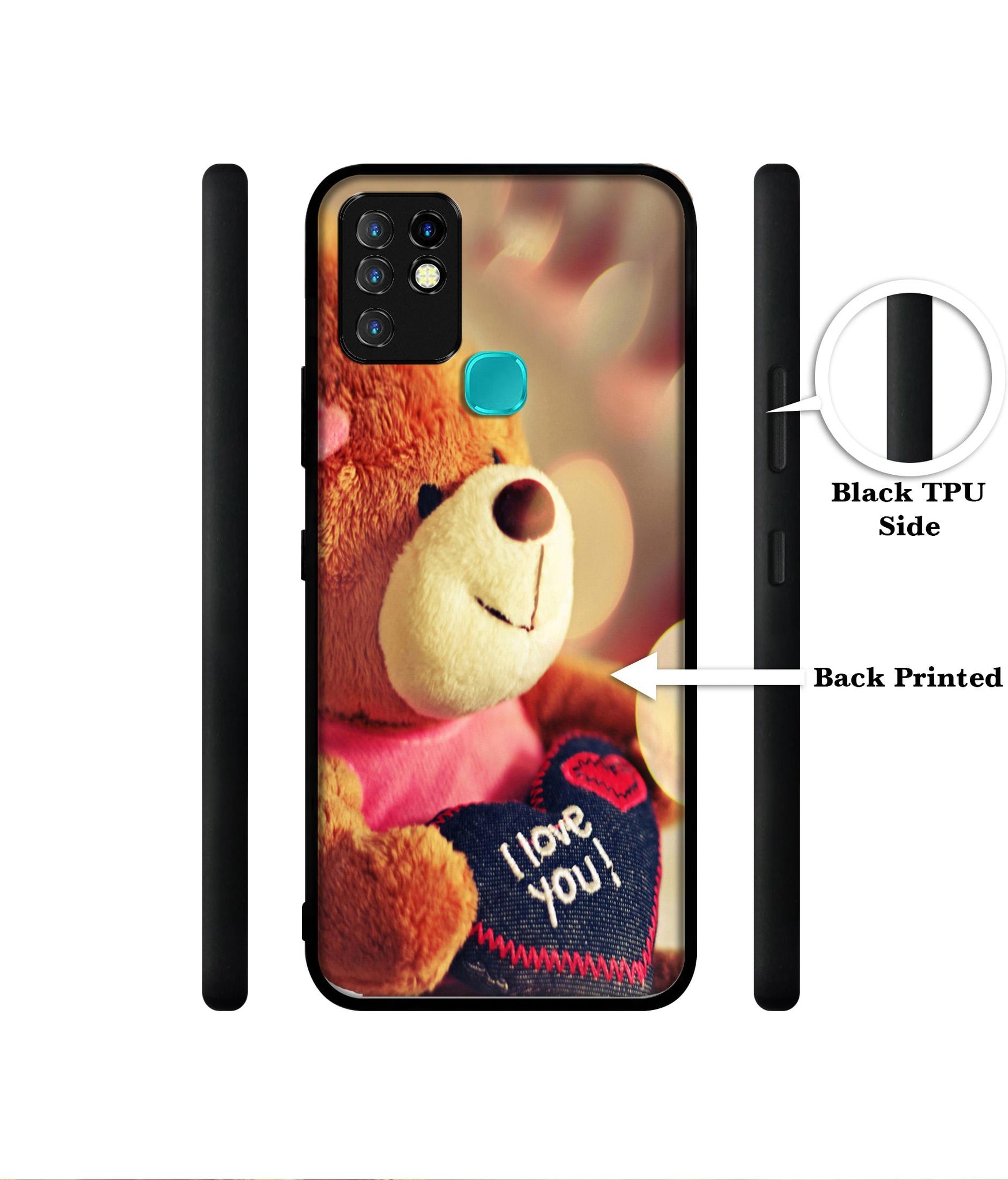 Teddy Bear Designer 2D Printed Back Case Cover for Infinix Hot 10 4G