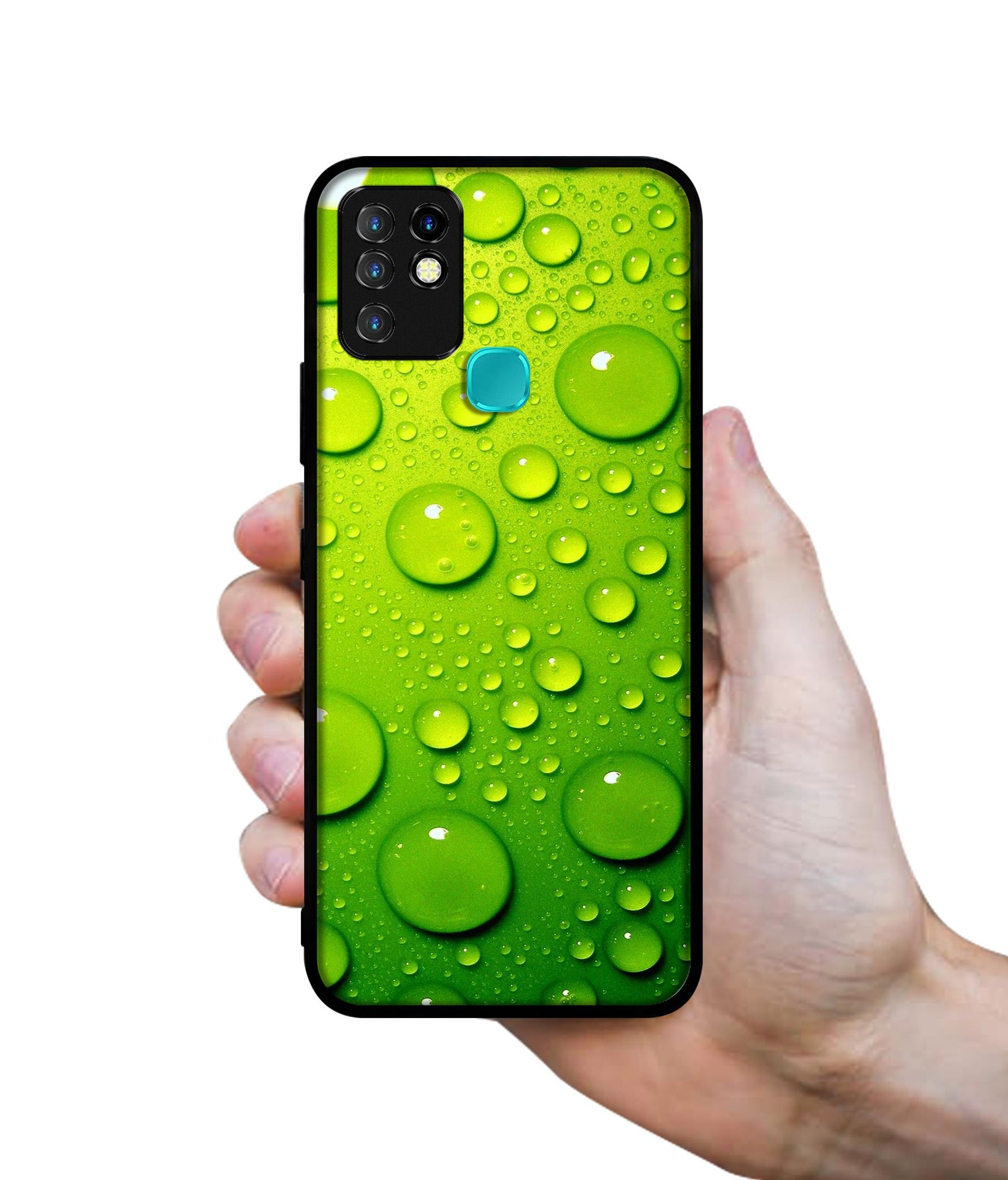 Green Bubbles Designer 2D Printed Back Case Cover for Infinix Hot 10 4G